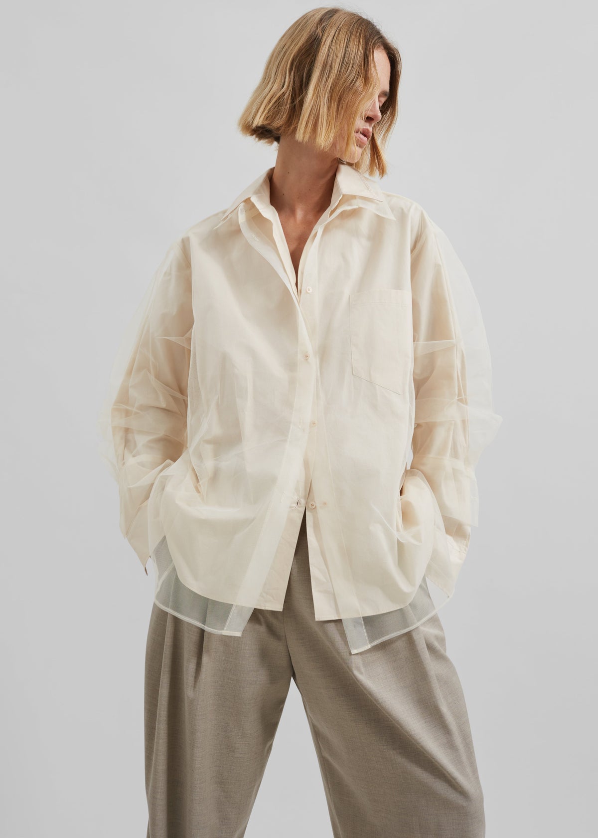 Valetta Double Shirt - Ivory - 7