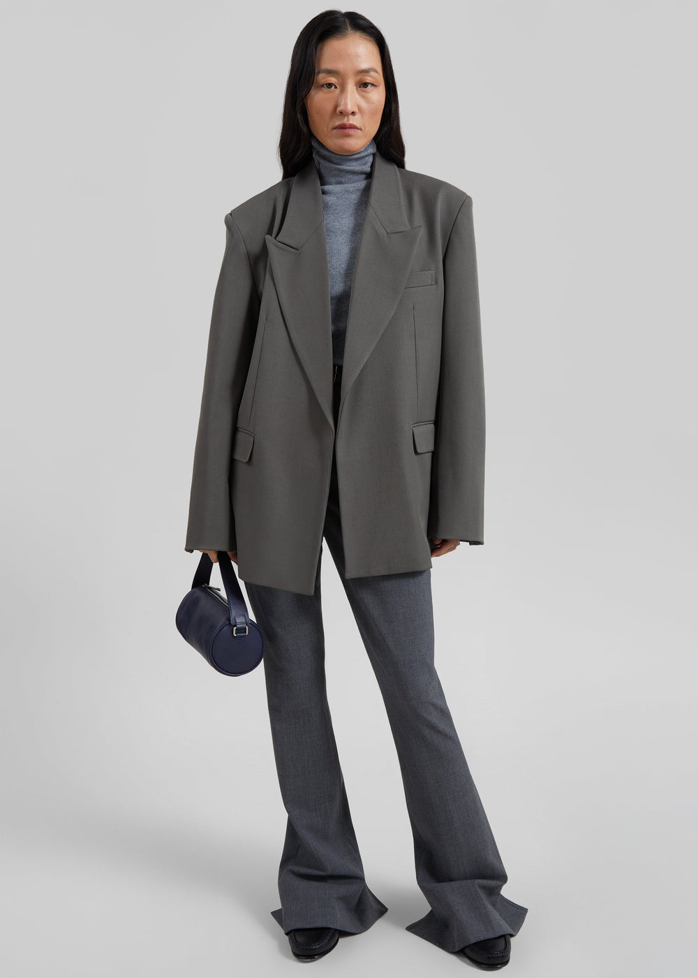 Valmy Oversized Blazer - Storm Grey - 1