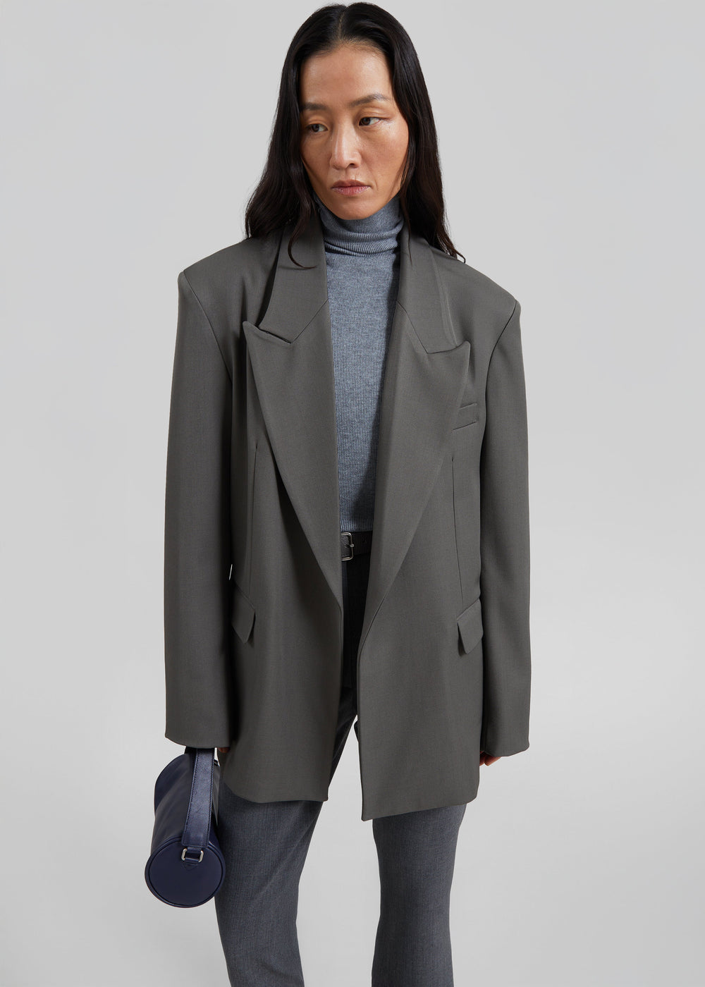 Valmy Oversized Blazer - Storm Grey