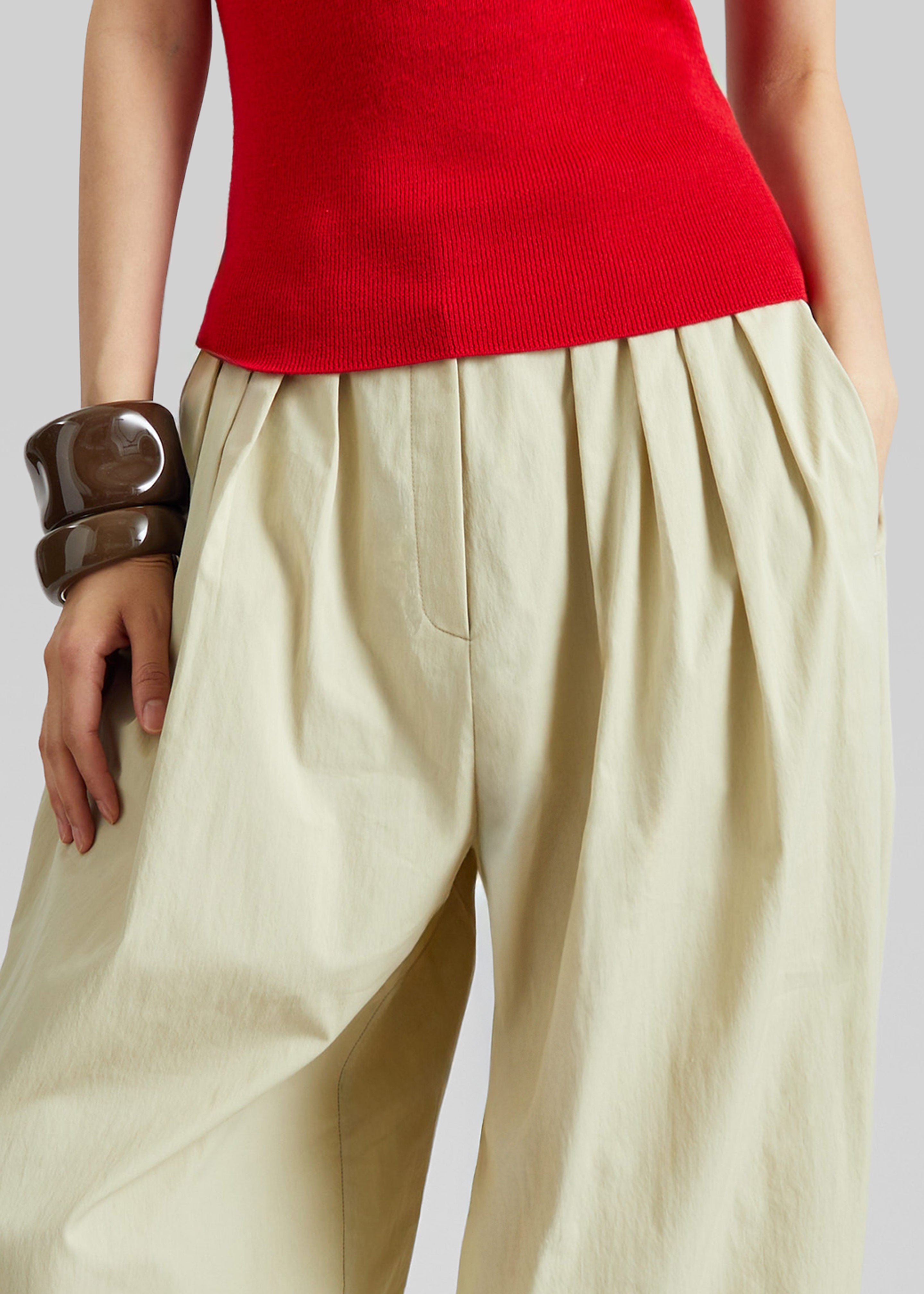 Vannes Balloon Pants - Beige - 3