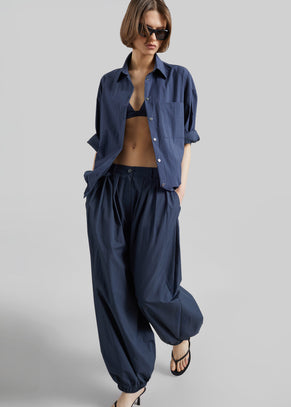 Vannes Balloon Pants - Navy