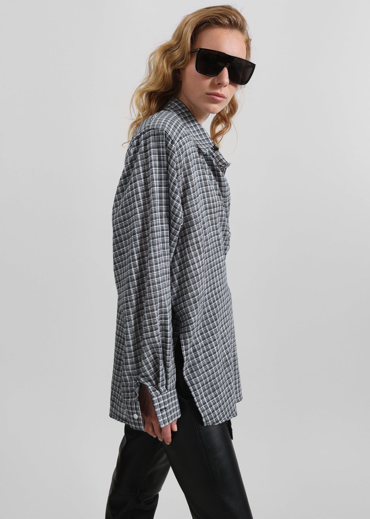 Varberg Padded Shirt - Black Plaid - 5