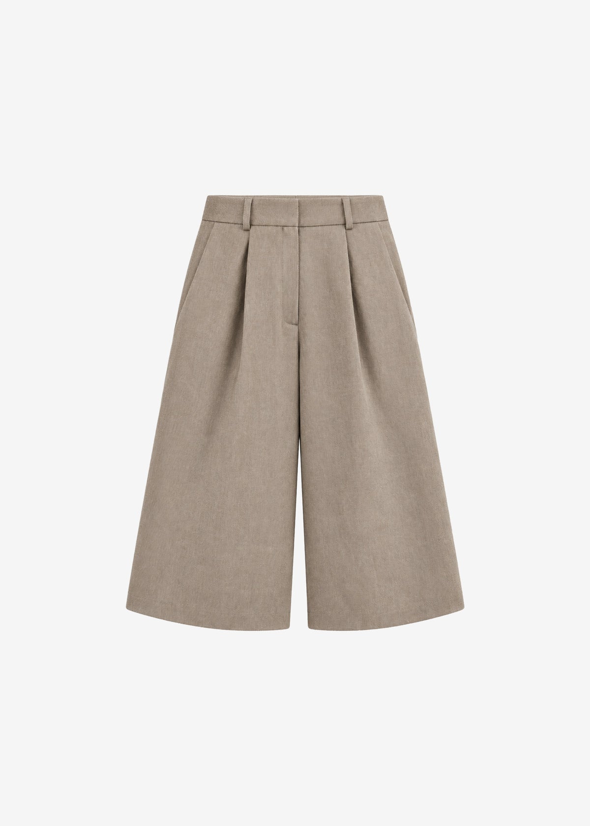 Varesse Twill Bermuda Shorts - Taupe