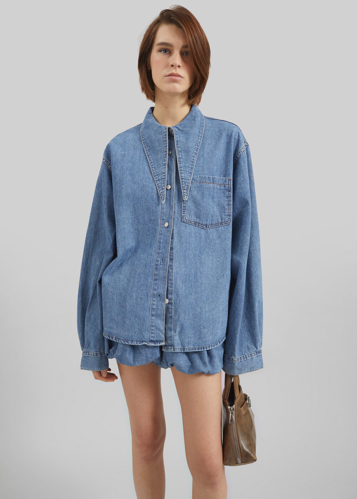 Varzy Denim Shirt - Medium Wash - 4