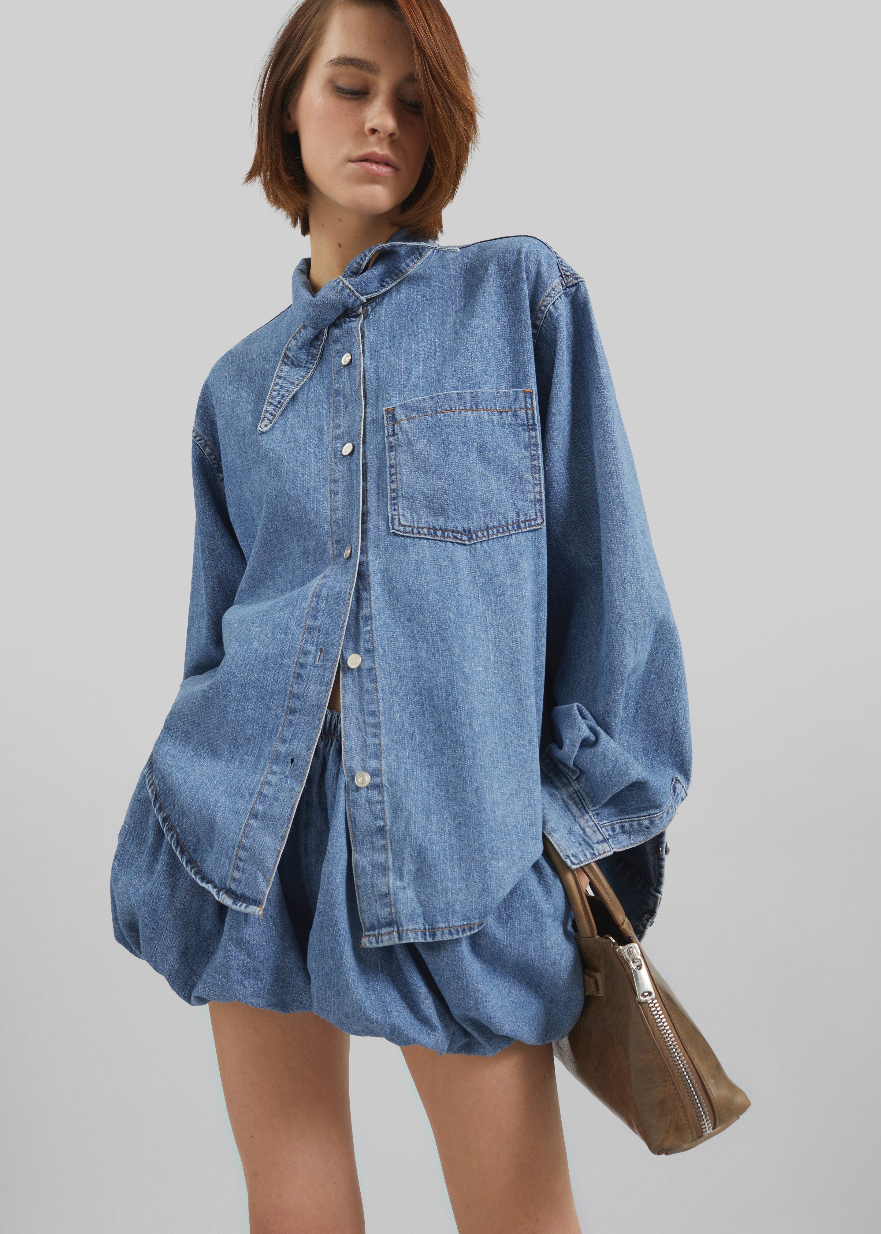 Varzy Denim Shirt - Medium Wash - 2