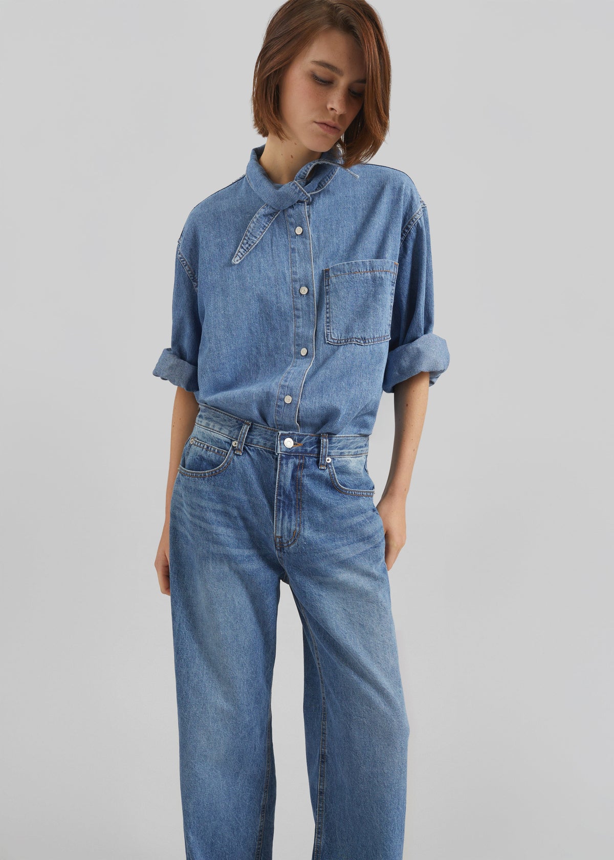 Varzy Denim Shirt - Medium Wash - 5