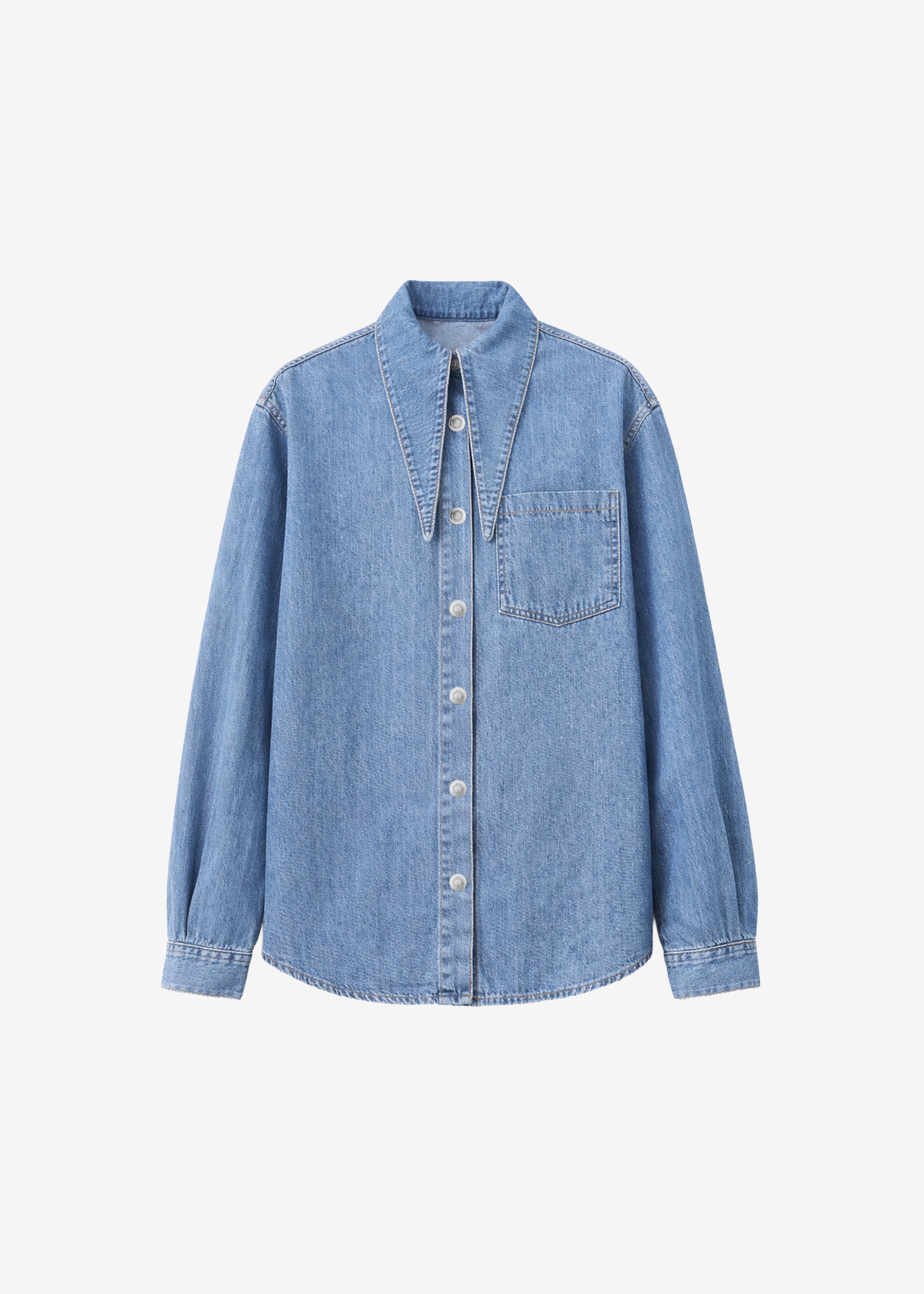 Varzy Denim Shirt - Medium Wash - 10