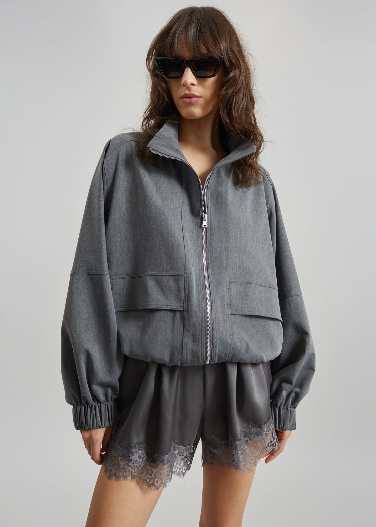 Veere Blouson Jacket - Grey - 2