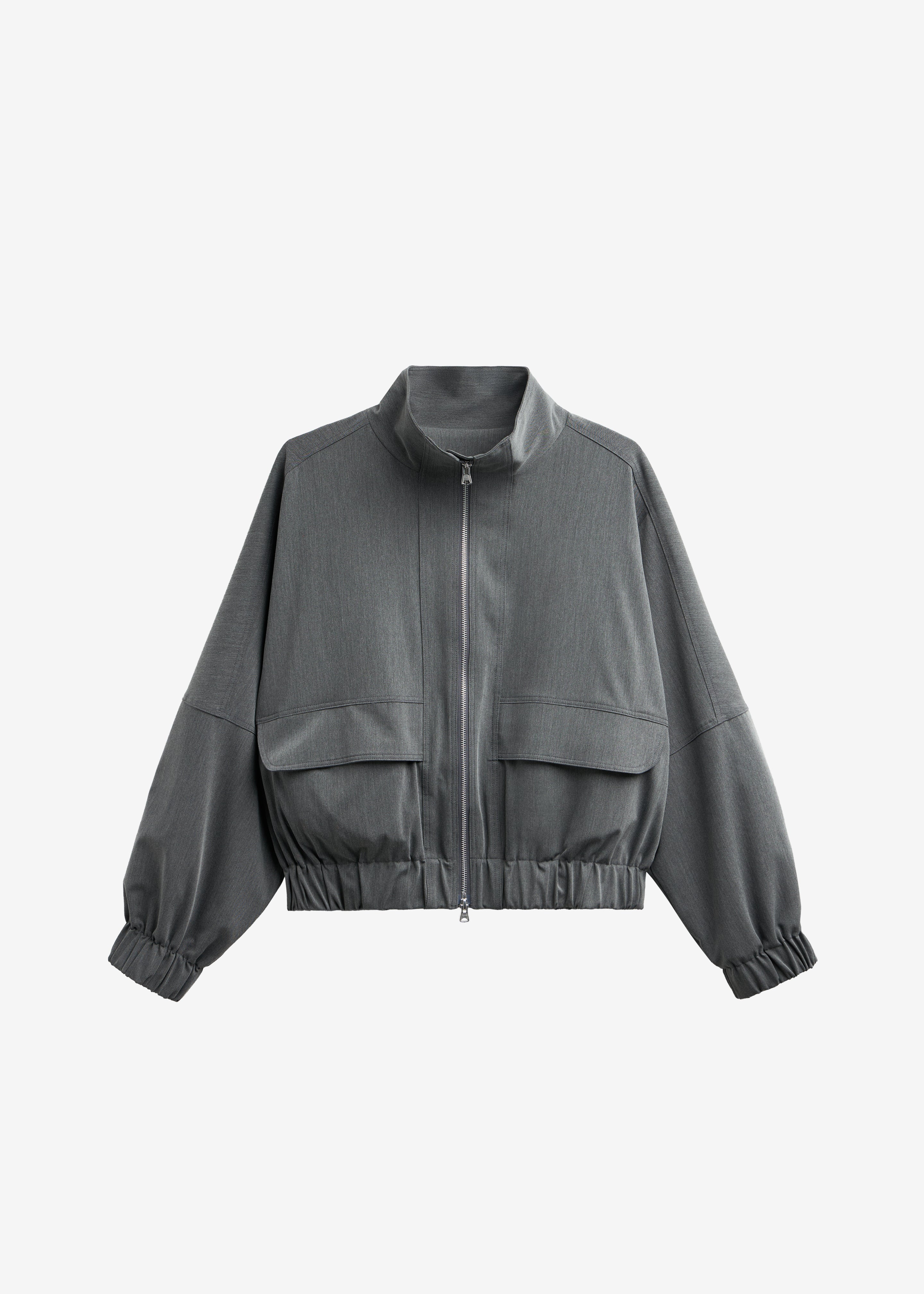 Veere Blouson Jacket - Grey – The Frankie Shop Europe