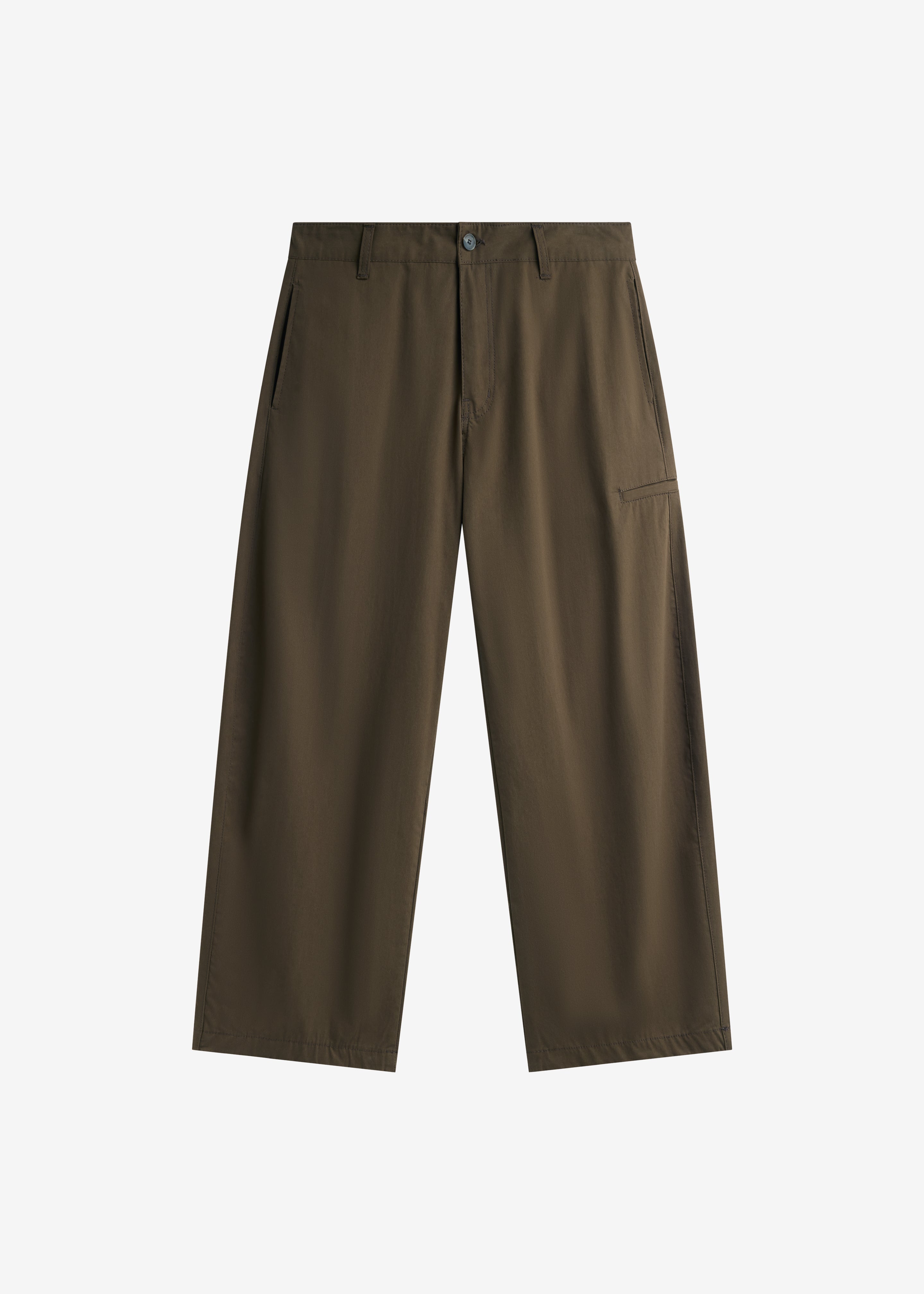 Velet Barrel Leg Pants - Olive Brown - 6