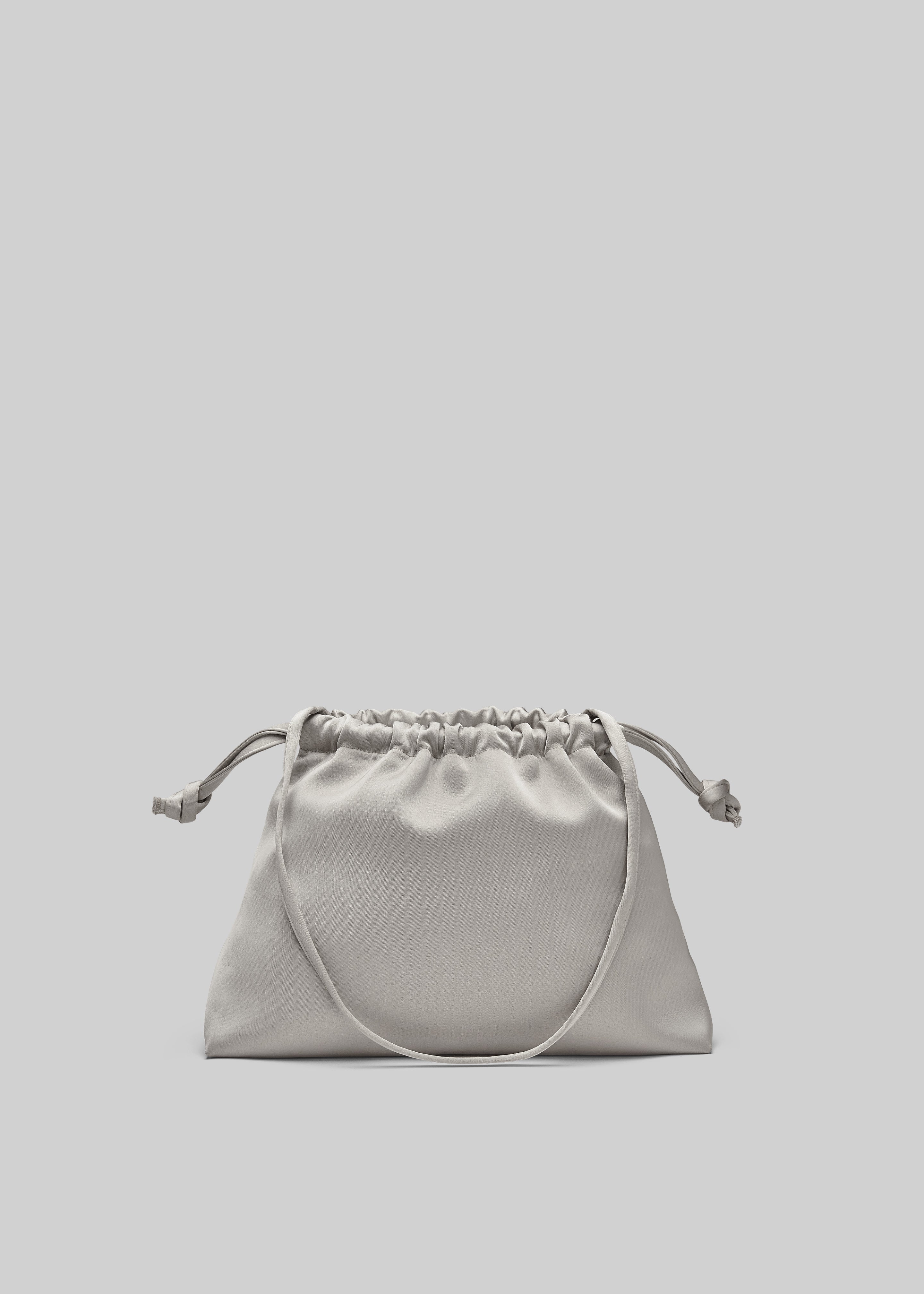 Velora Satin Pouch - Light Taupe - 1