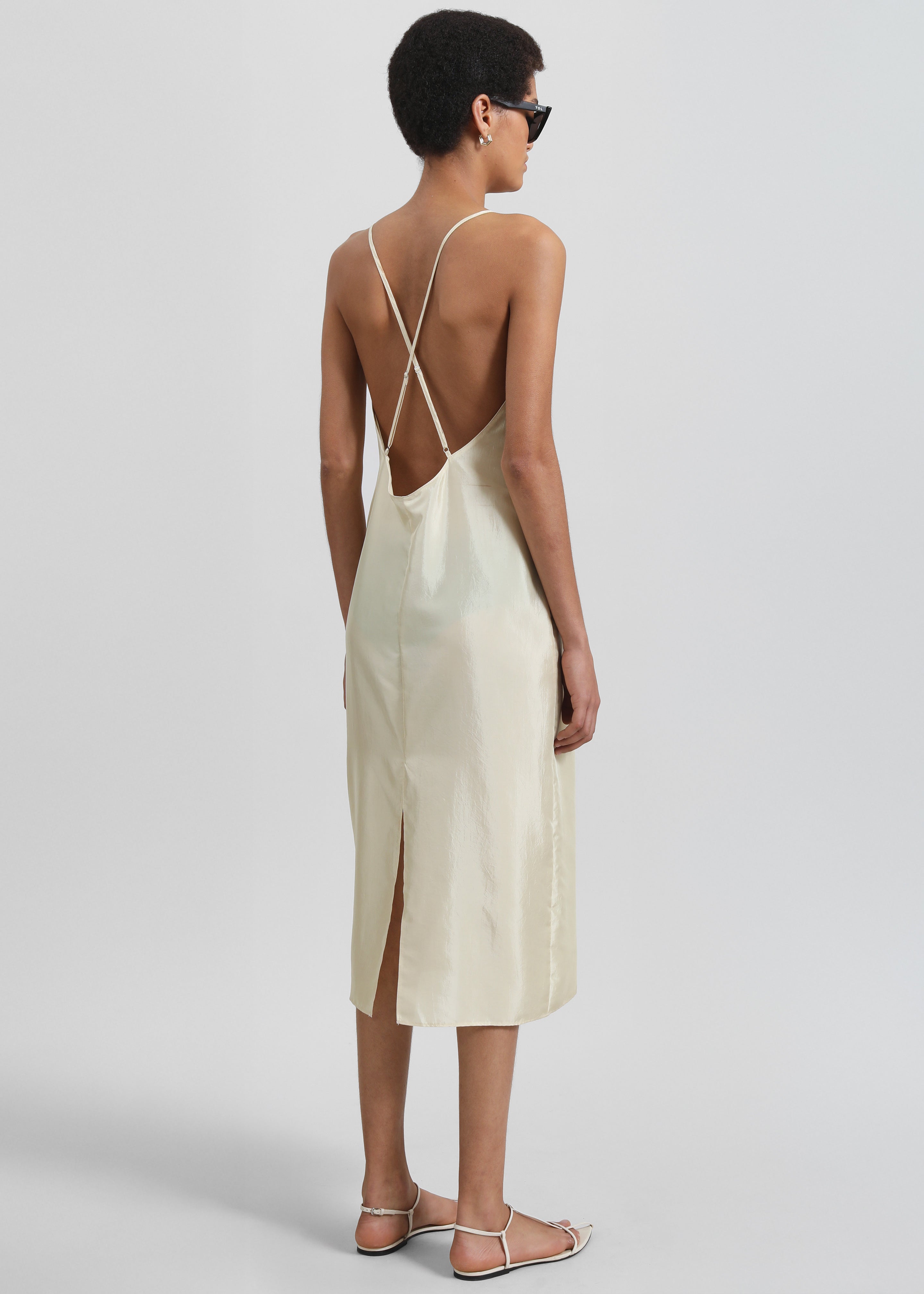 Vence Slip Dress - Pale Yellow - 5