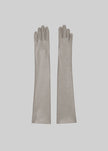 Veneto Long Leather Gloves - Taupe