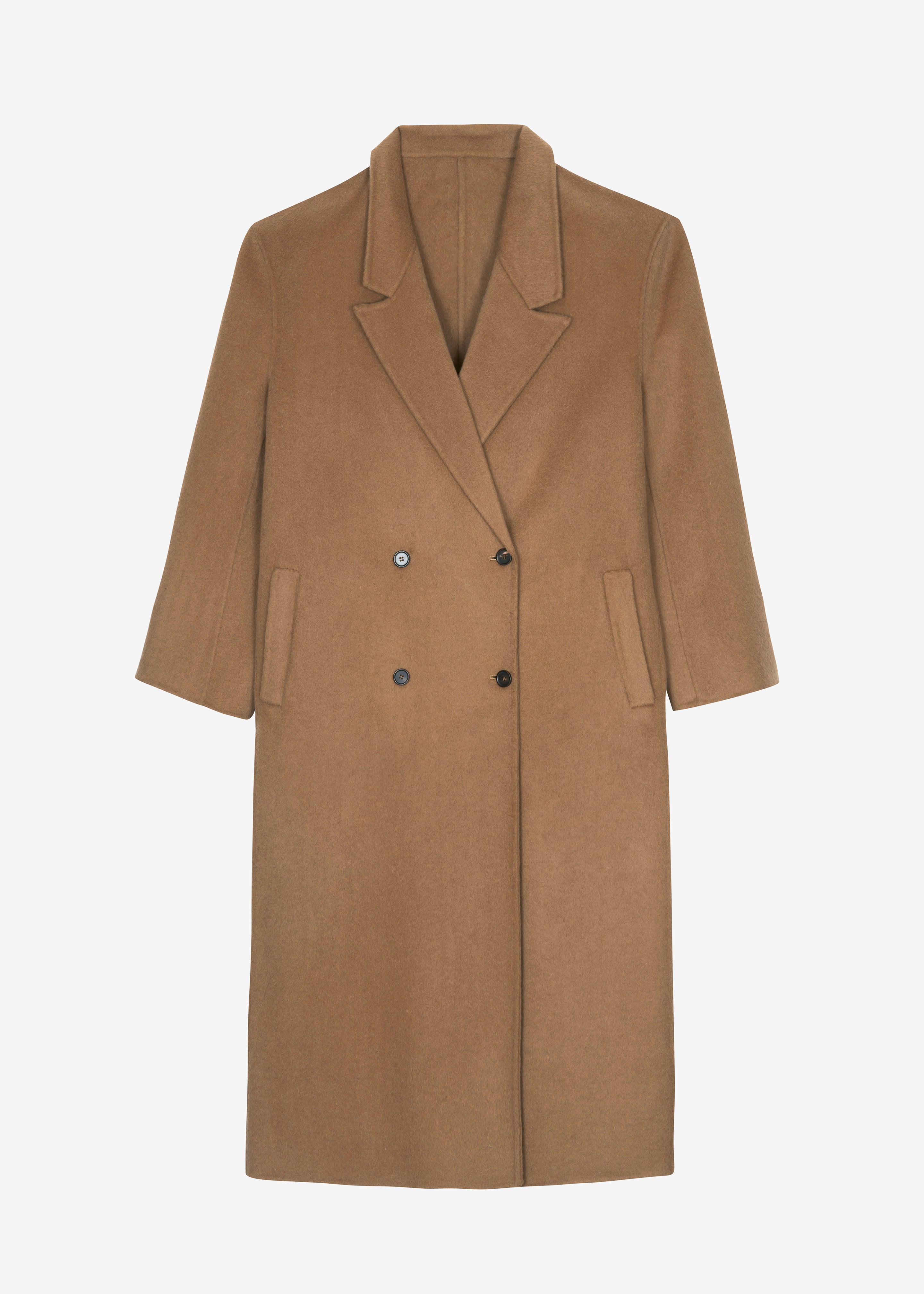 Veonce Oversized Wool Coat - Camel - 9