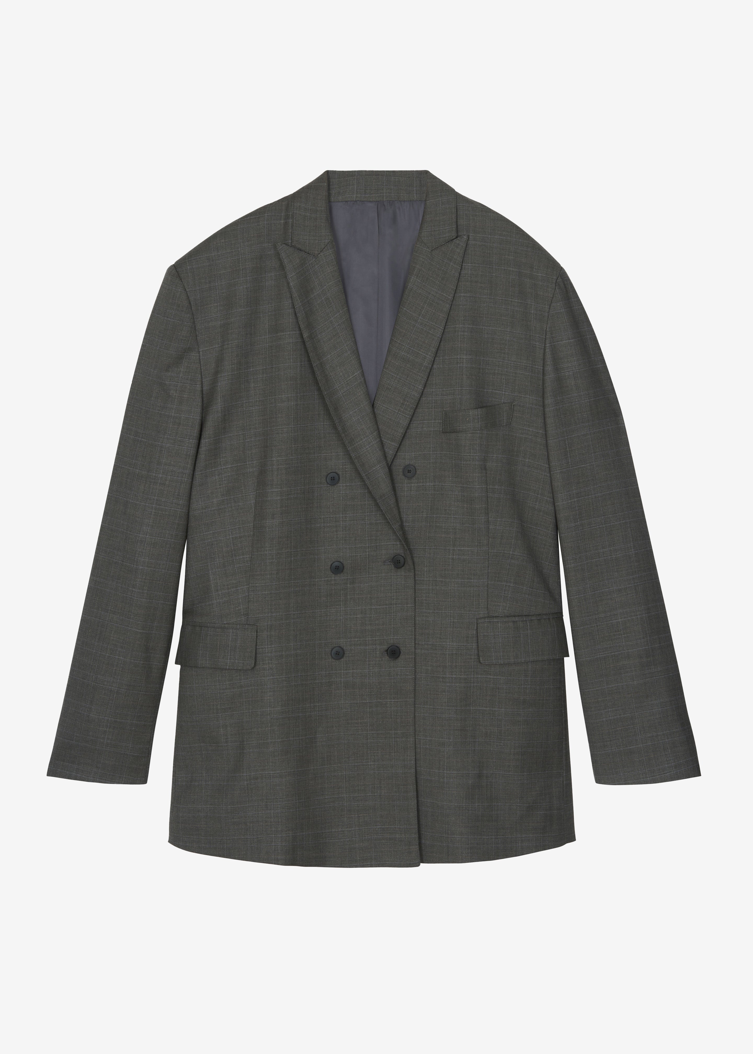 Verdat Oversized Blazer - Grey - 9