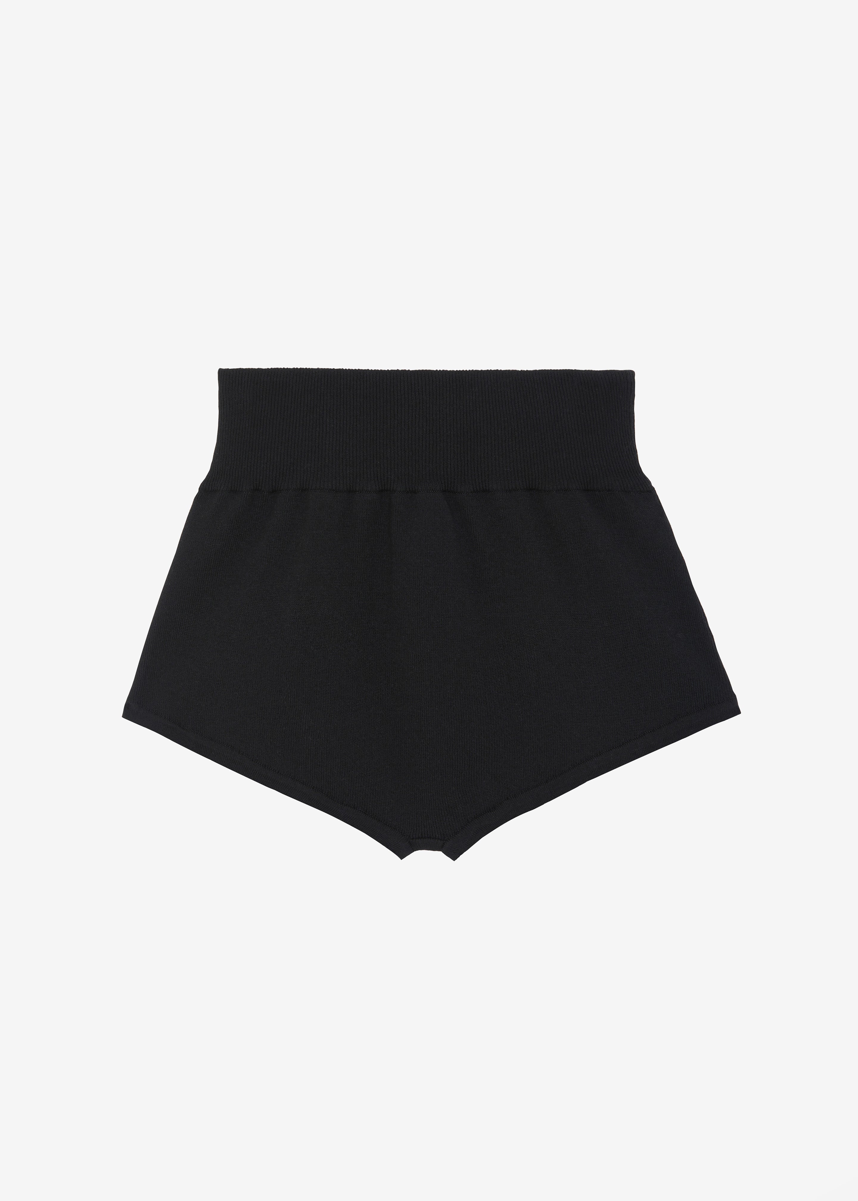 Veronica Mini Knit Shorts - Black - 11