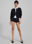 Veronica Mini Knit Shorts - Black