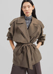 Vesoul Short Trench - Brown