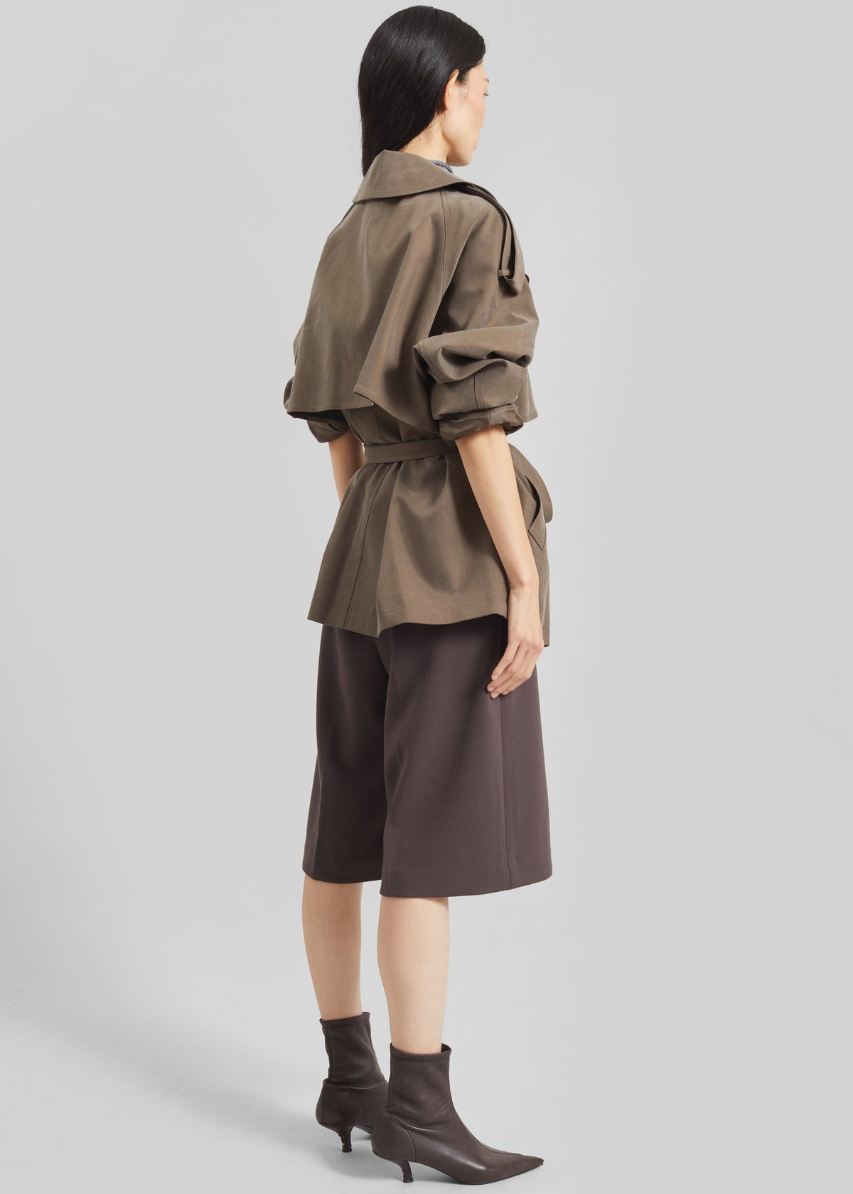Vesoul Short Trench - Brown - 7