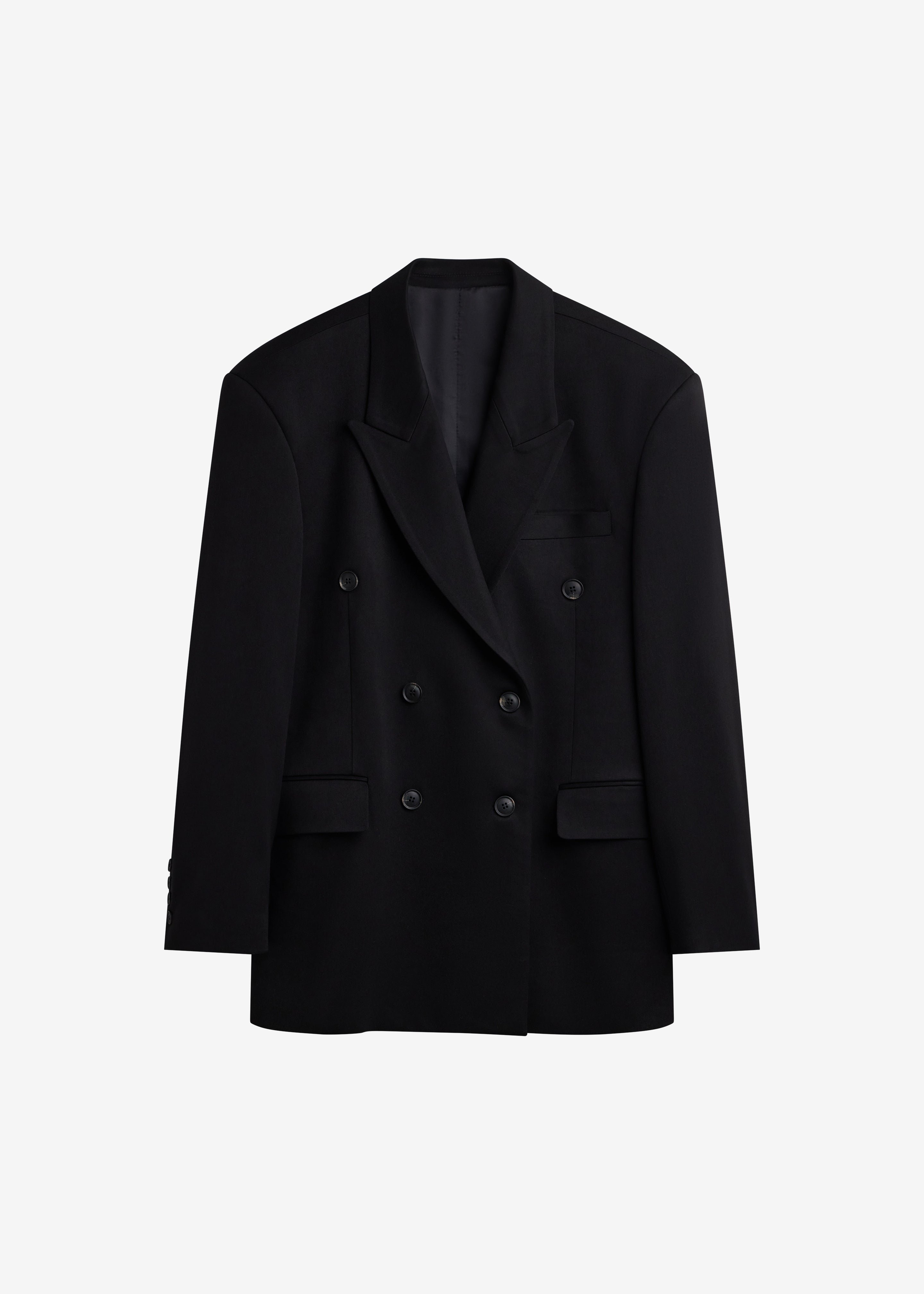 Vester Double-Breasted Blazer - Black - 9