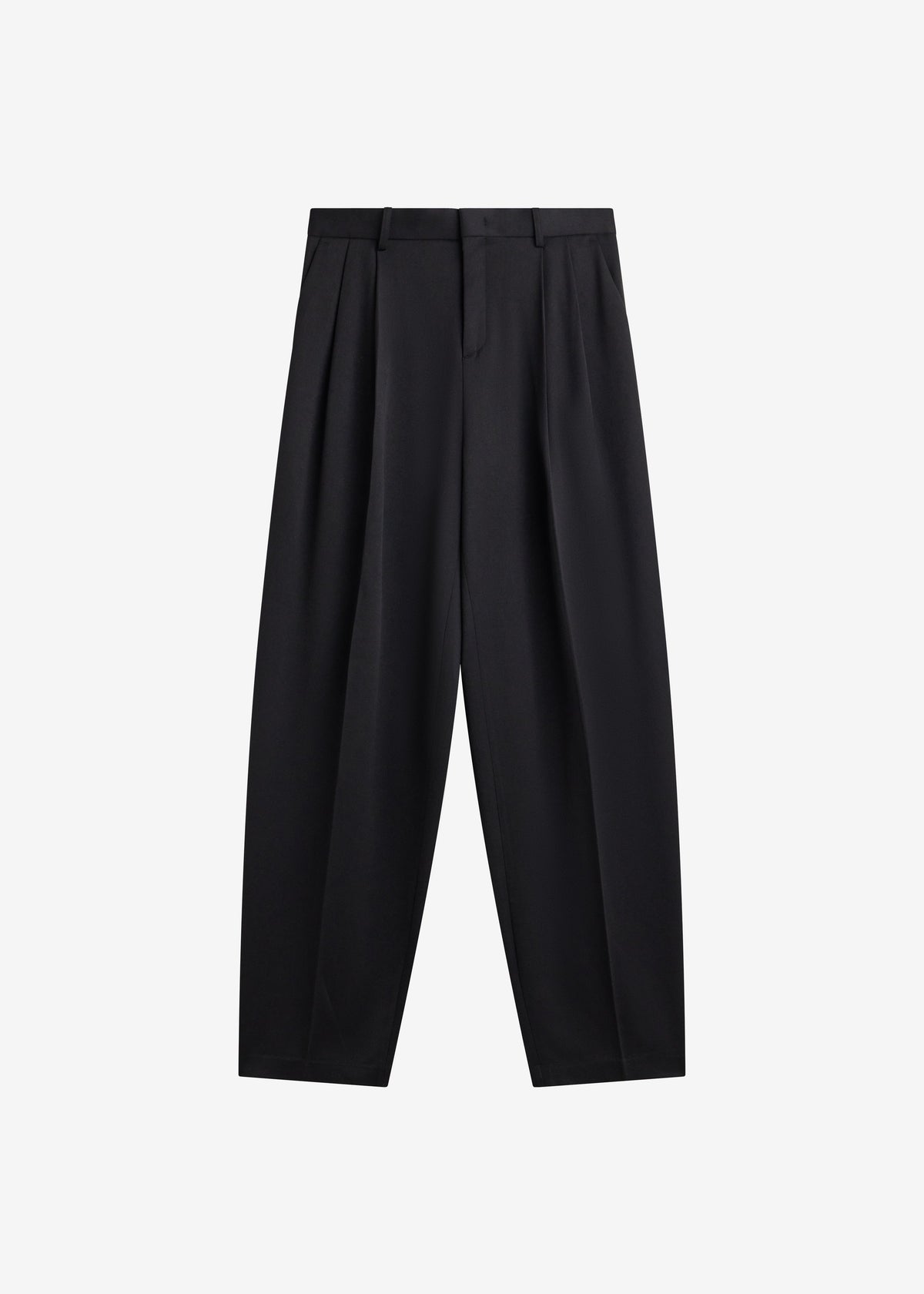 Vester Pleated Trousers - Black - 7