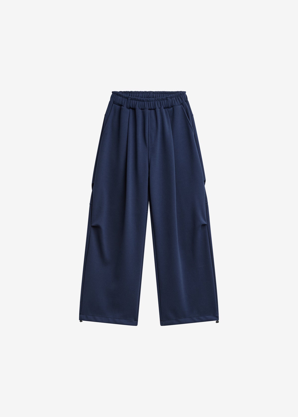 Vetigny Drawstring Pleated Sweatpants - Navy - 6