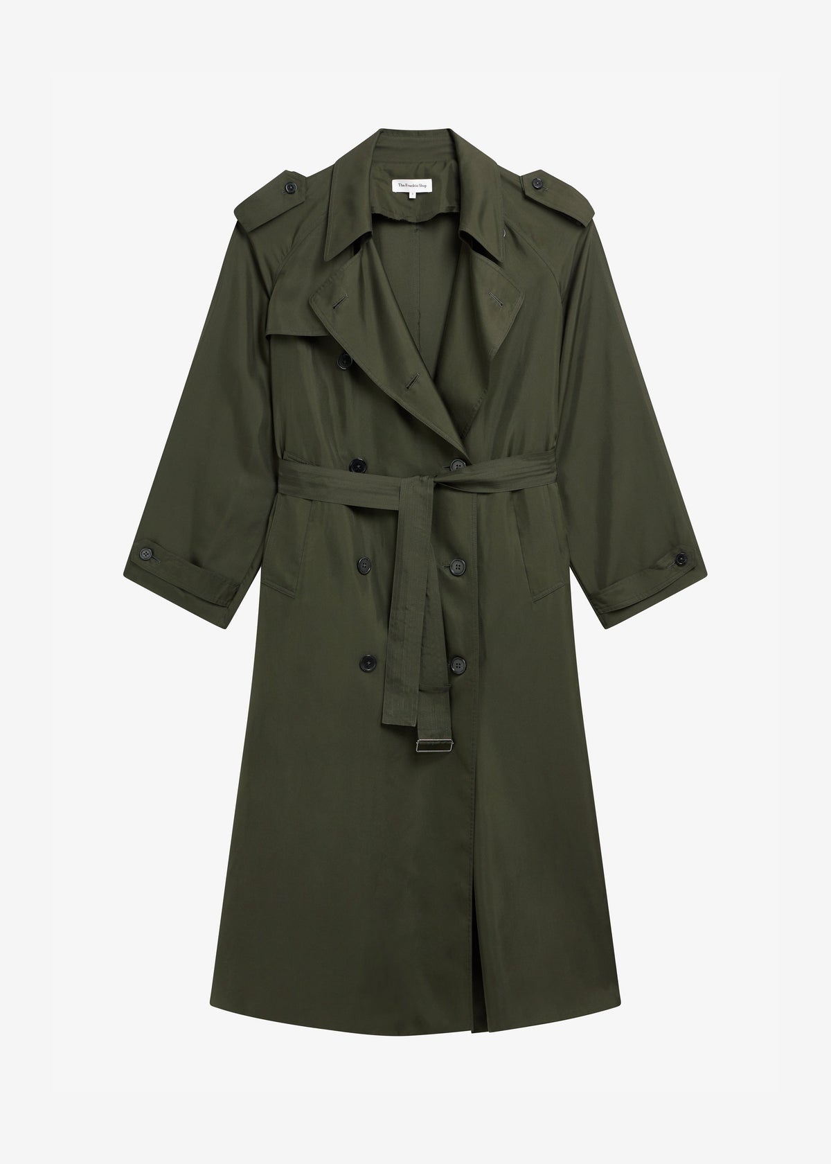 Veyron Silk Trench - Khaki - 9