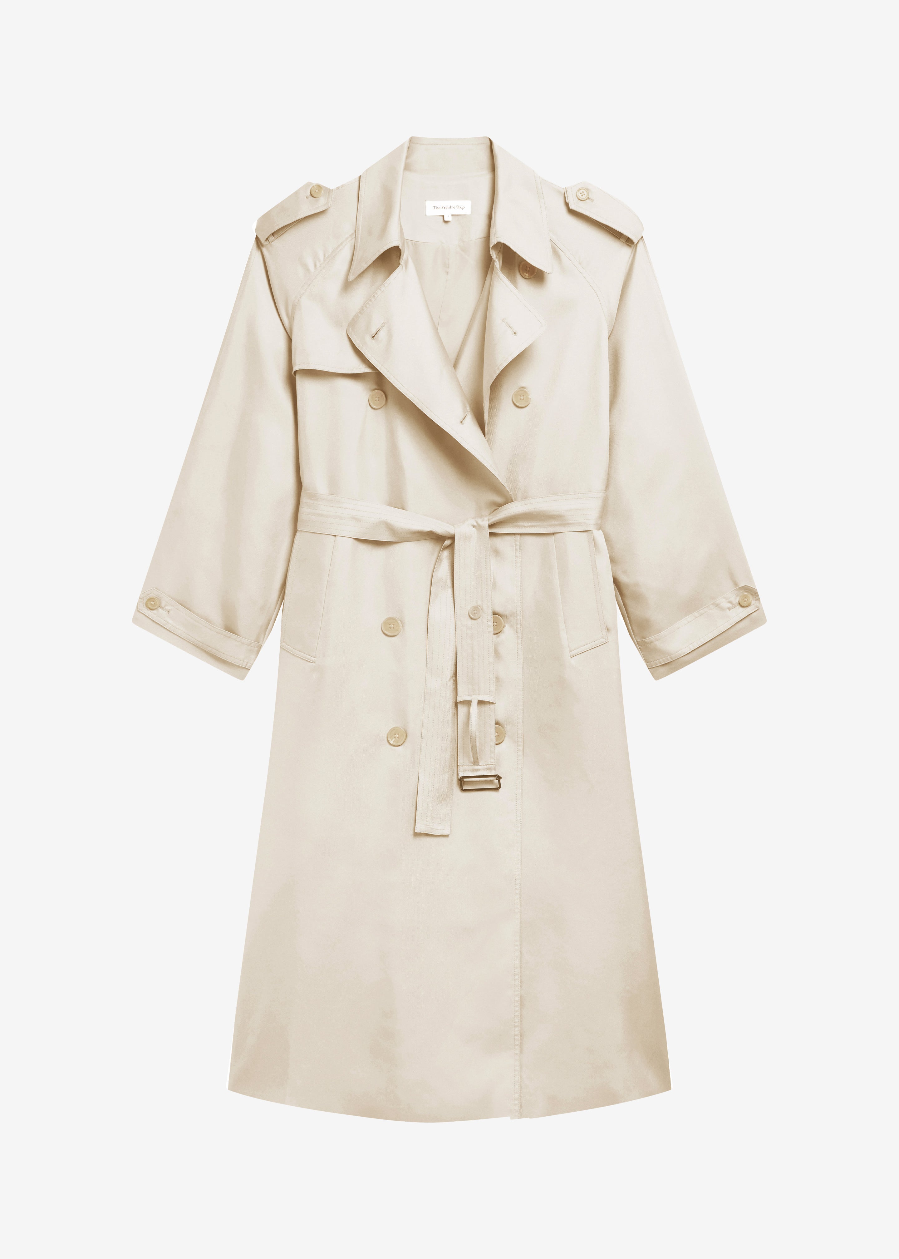 Veyron Silk Trench - Light Beige - 8