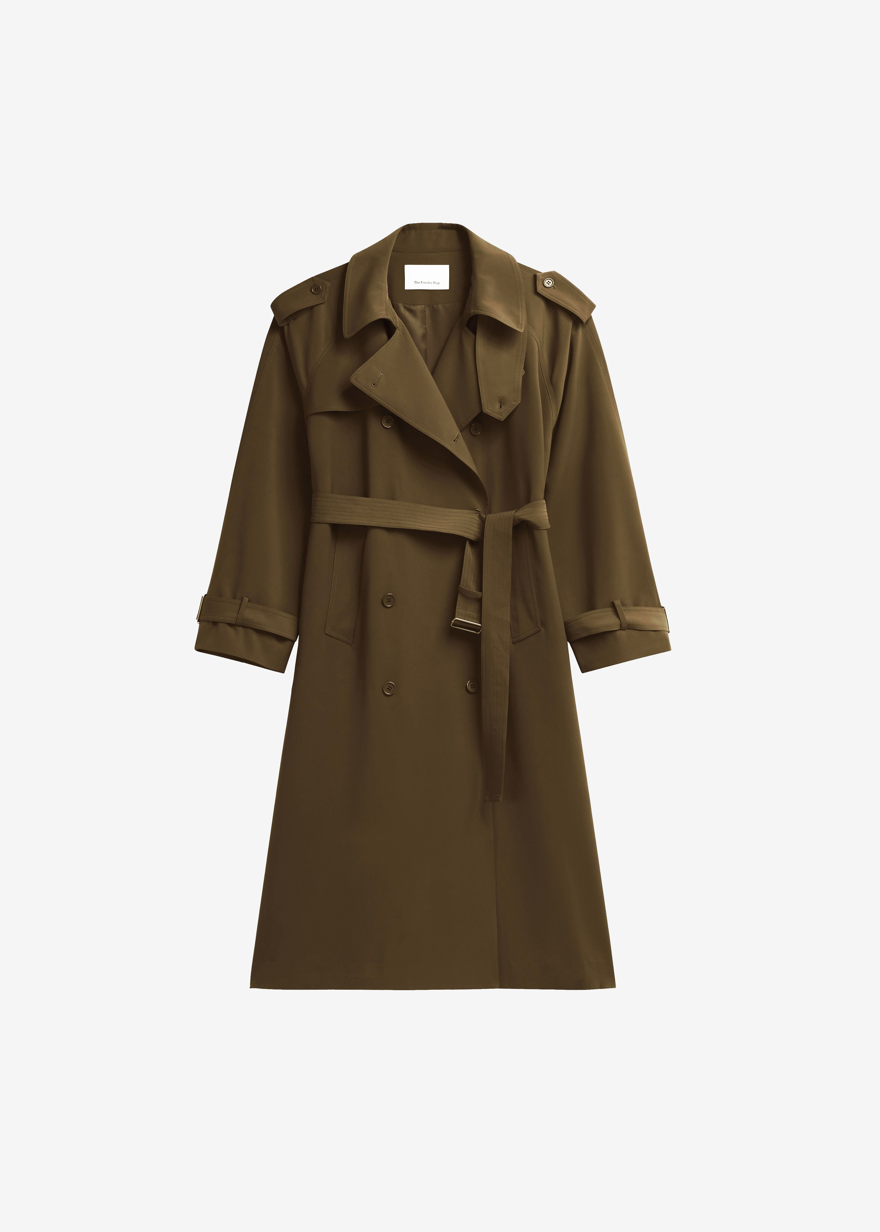 OVERCOAT スゥイングトップKhaki M0 S26J048-NKFG Veyron Trench Coat - Khaki – The Frankie Shop Europe