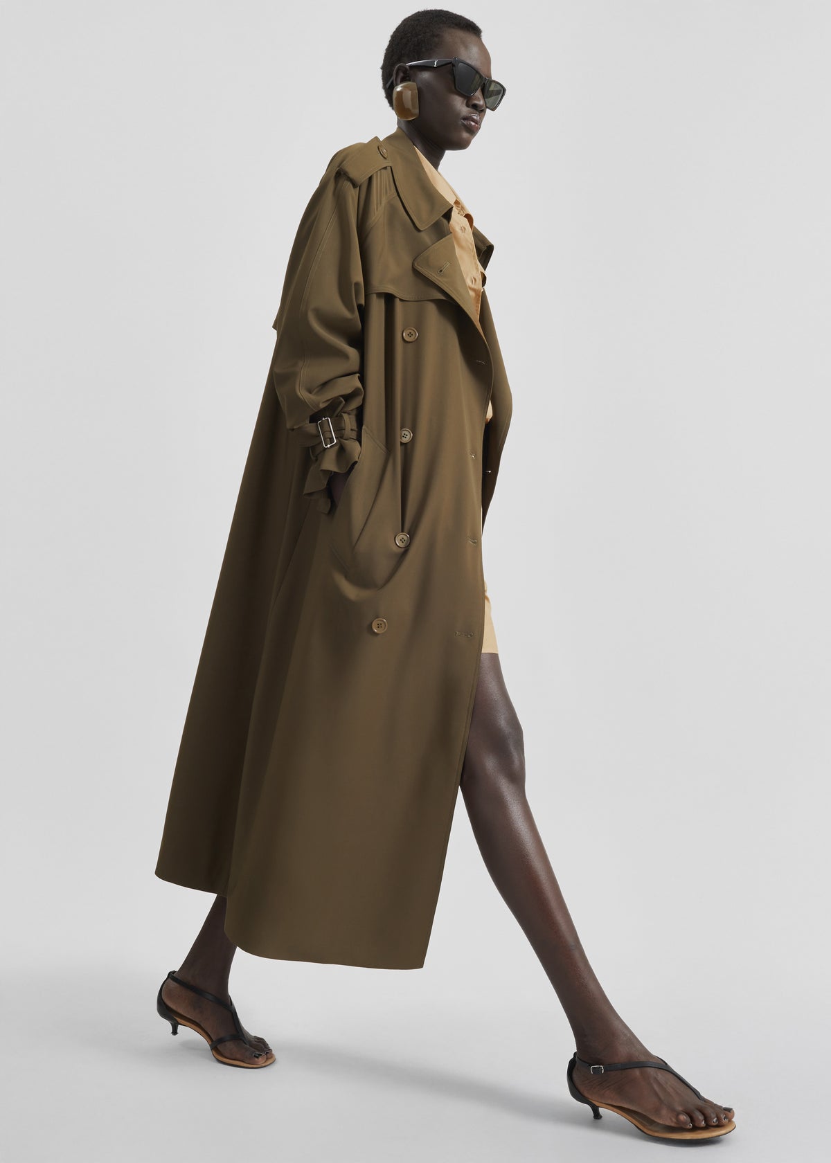Veyron Trench Coat - Khaki - 4