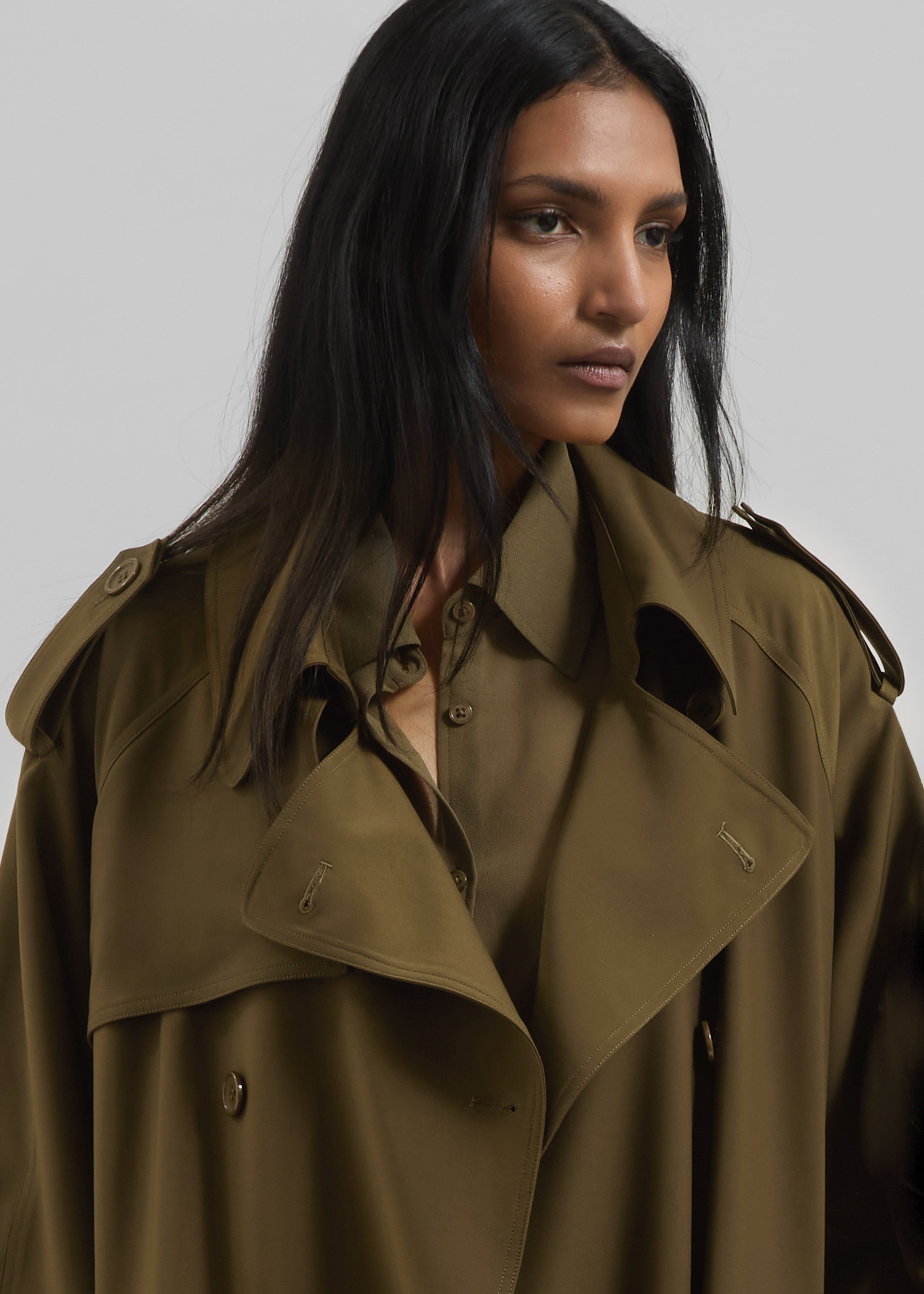 Veyron Trench Coat - Khaki - 3