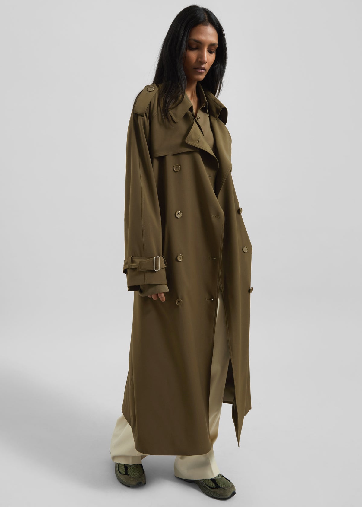 Veyron Trench Coat - Khaki - 6