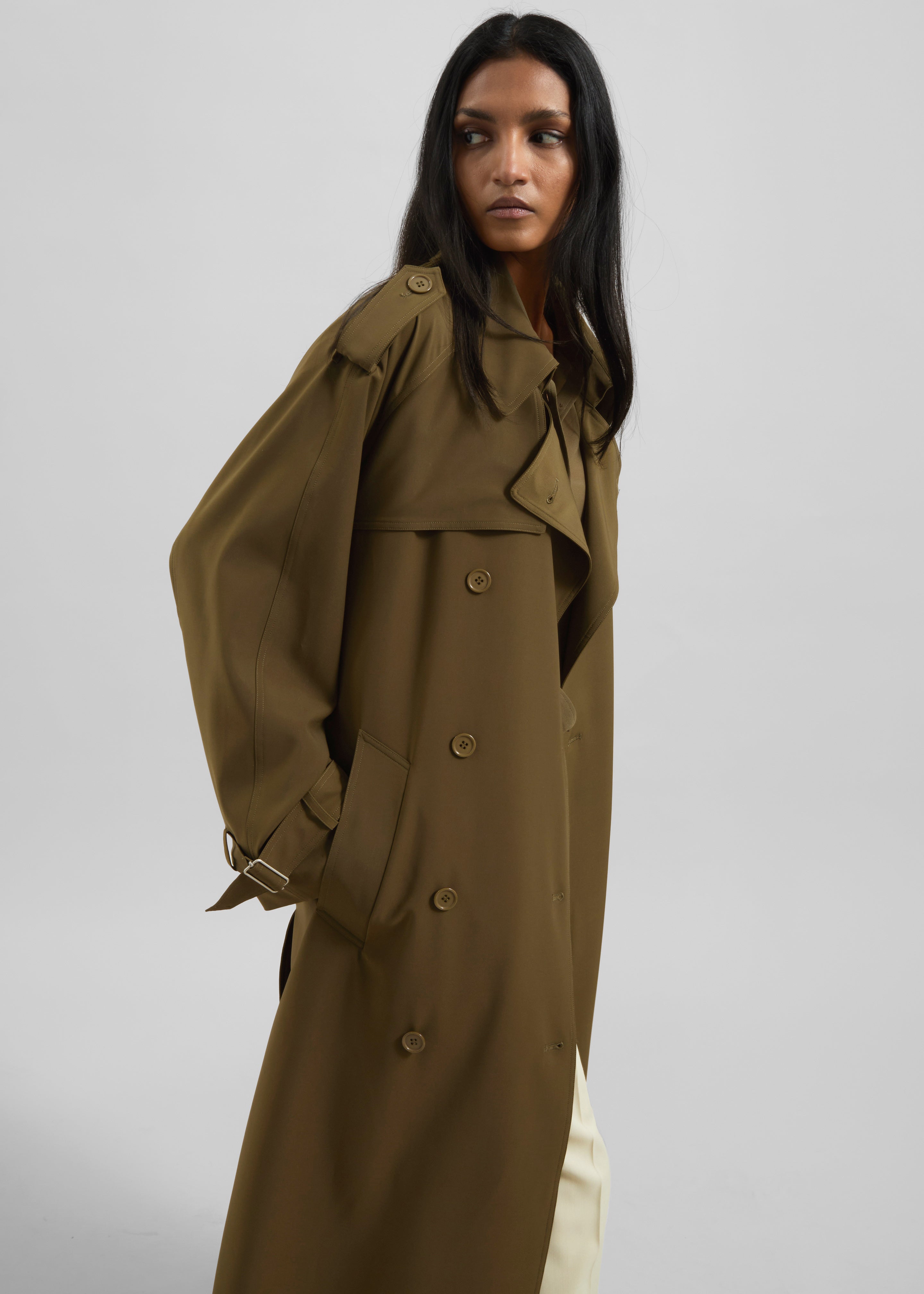 Veyron Trench Coat - Khaki - 9
