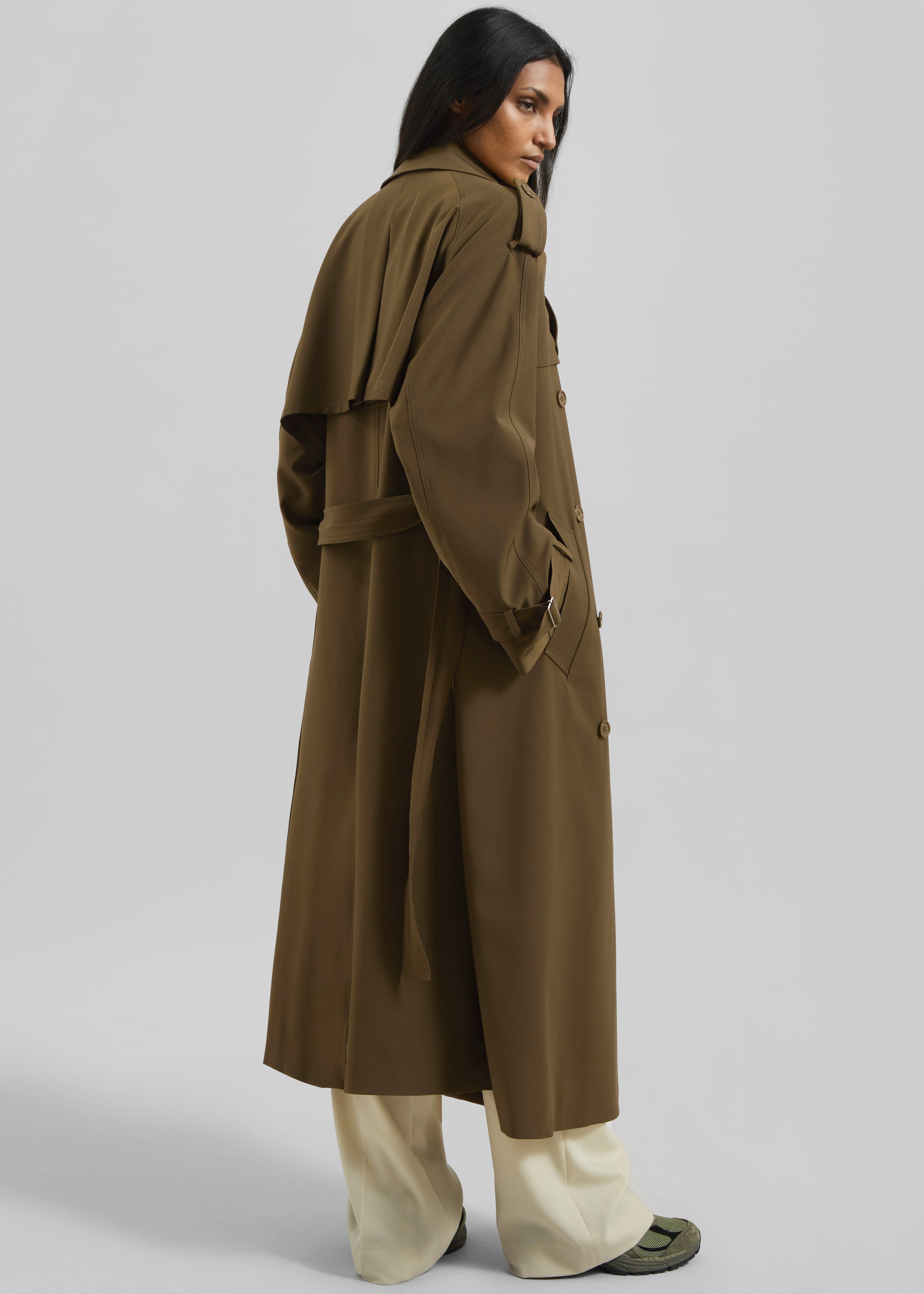 Veyron Trench Coat - Khaki - 11
