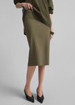 Jupe midi Viera - Kaki