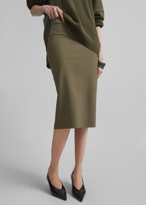 Jupe midi Viera - Kaki