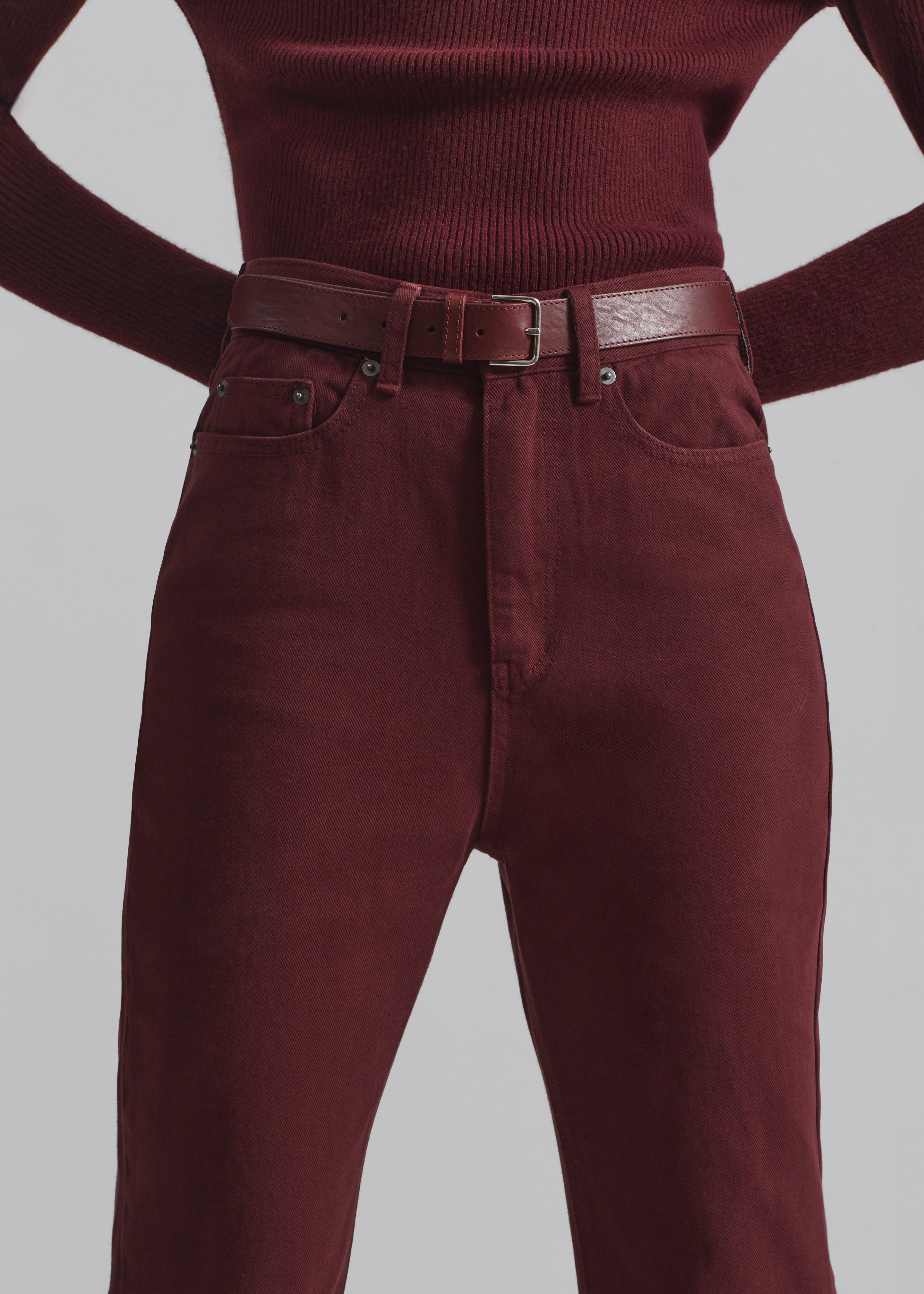 Vikna Jeans - Burgundy - 3