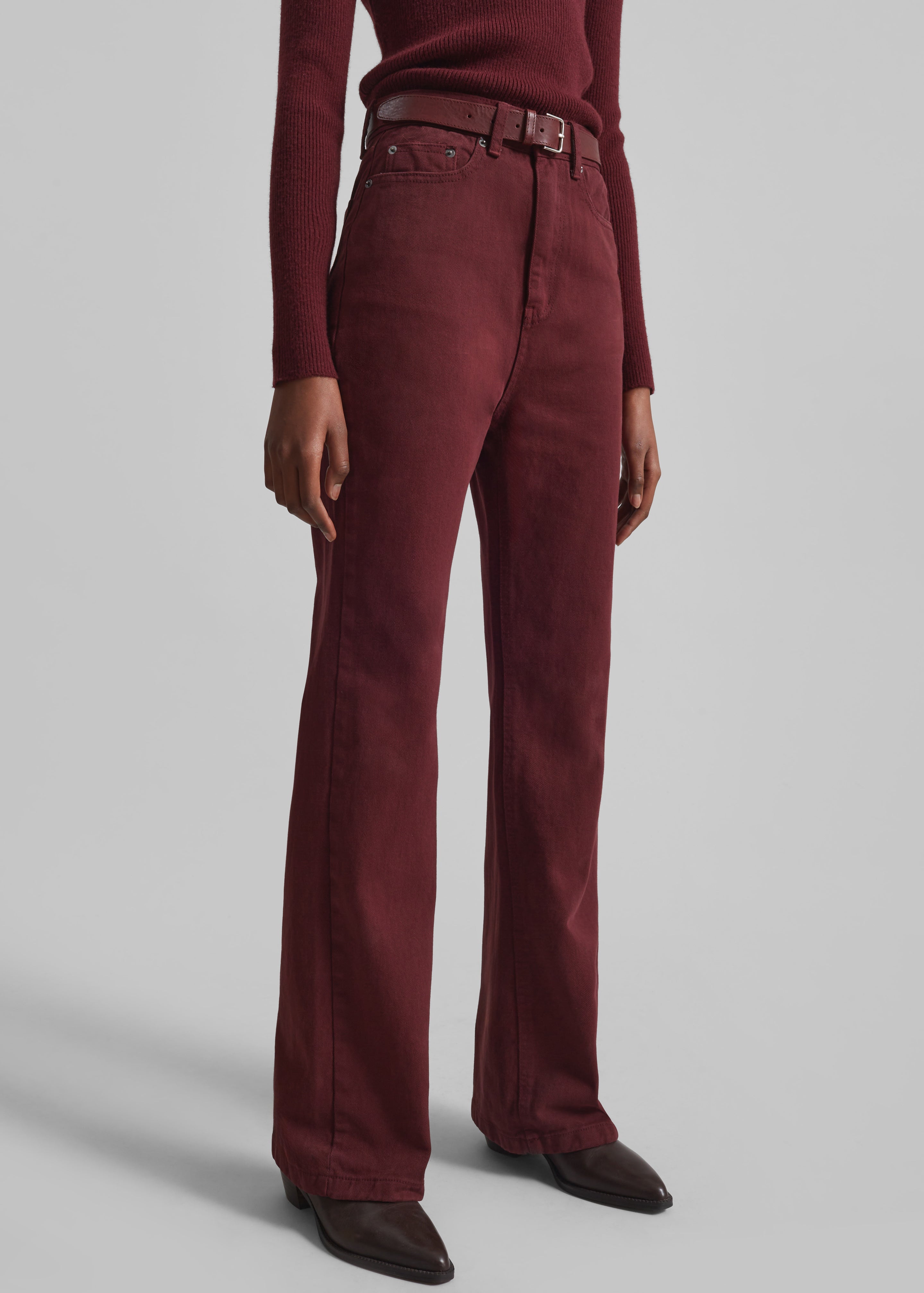 Vikna Jeans - Burgundy - 1