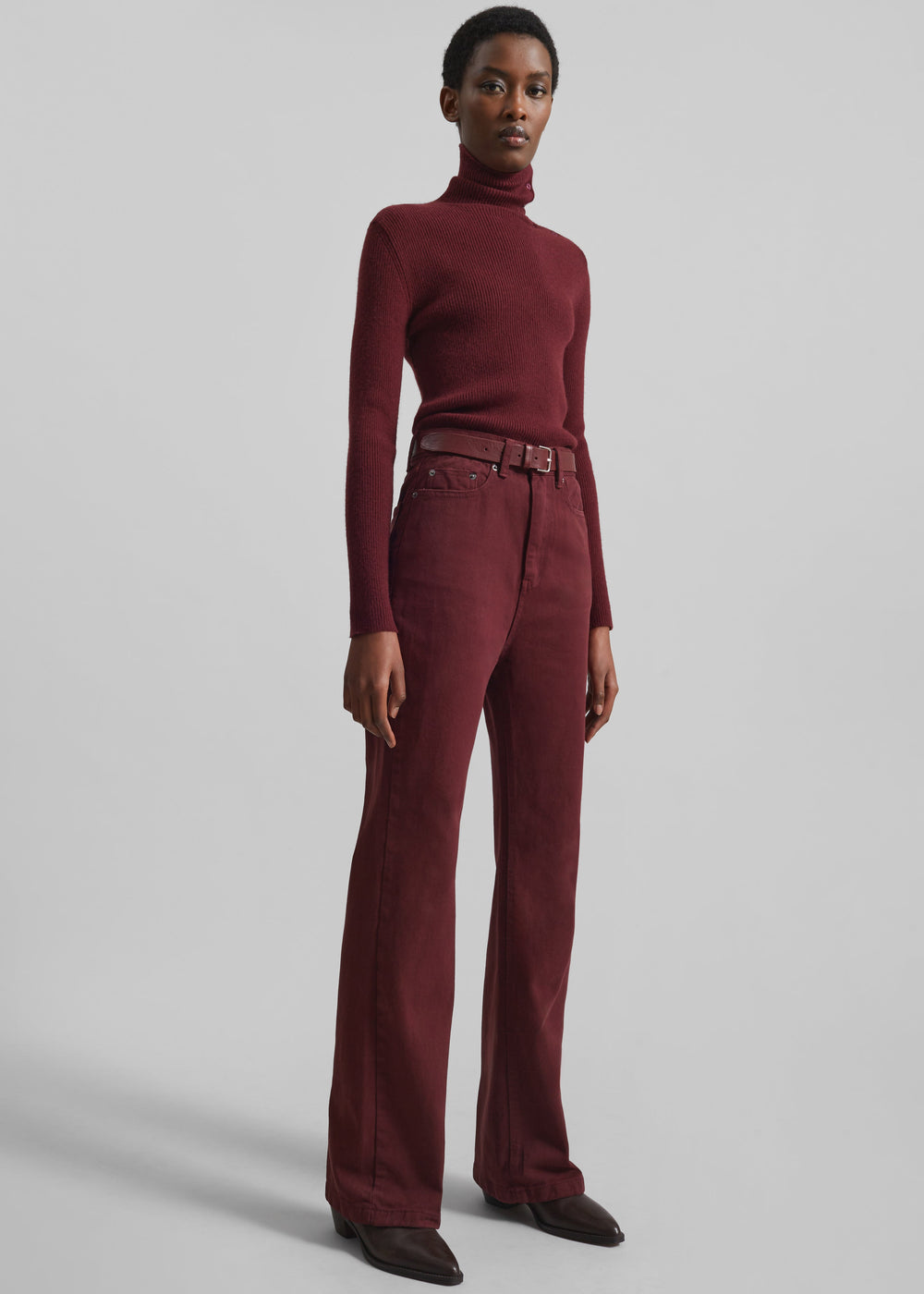 Vikna Jeans - Burgundy - 1