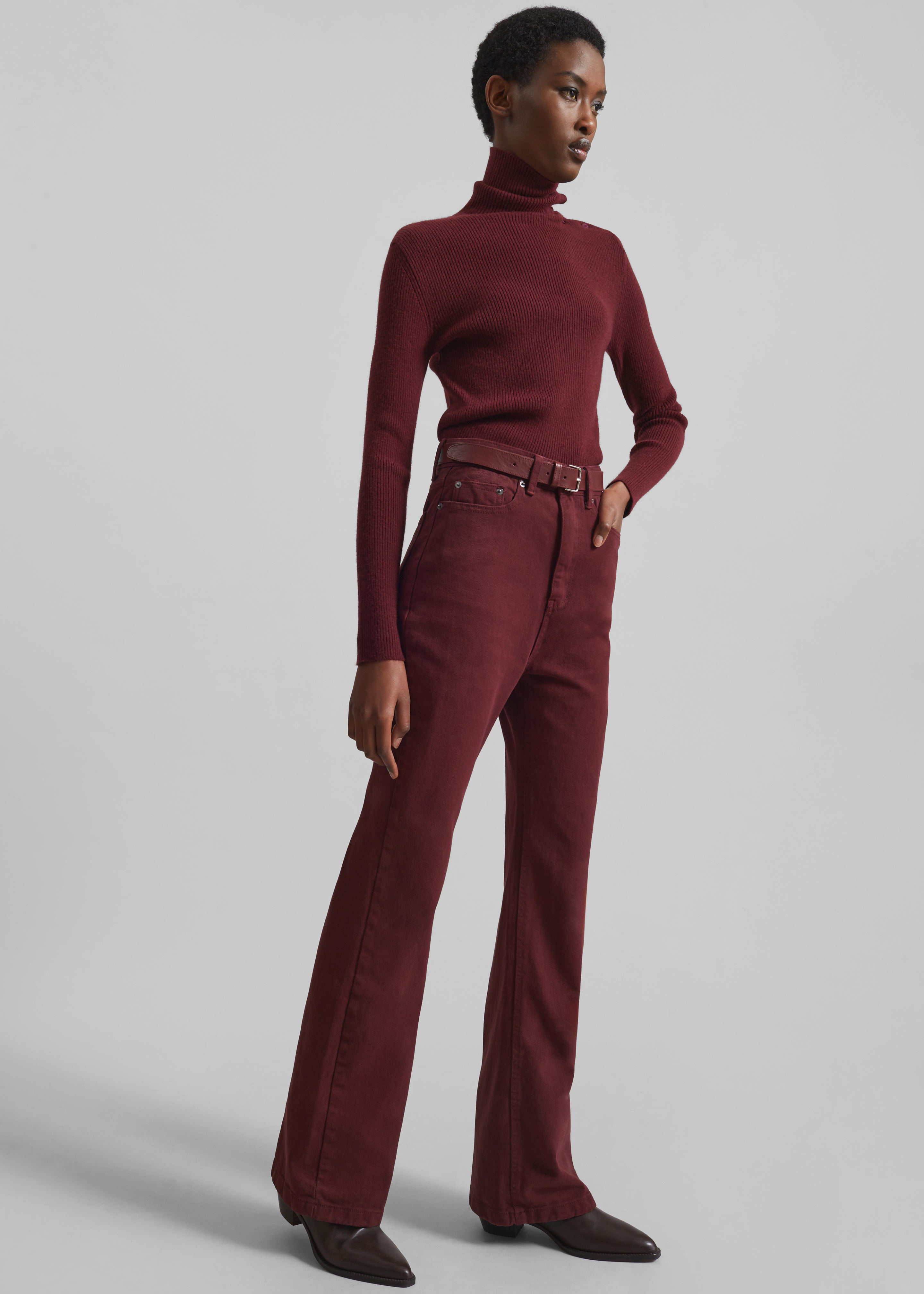 Vikna Jeans - Burgundy - 6