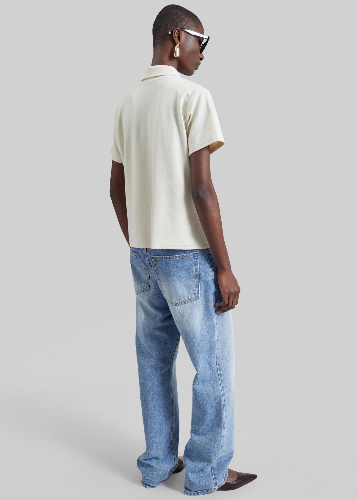 Polo Vila asymétrique - Crème