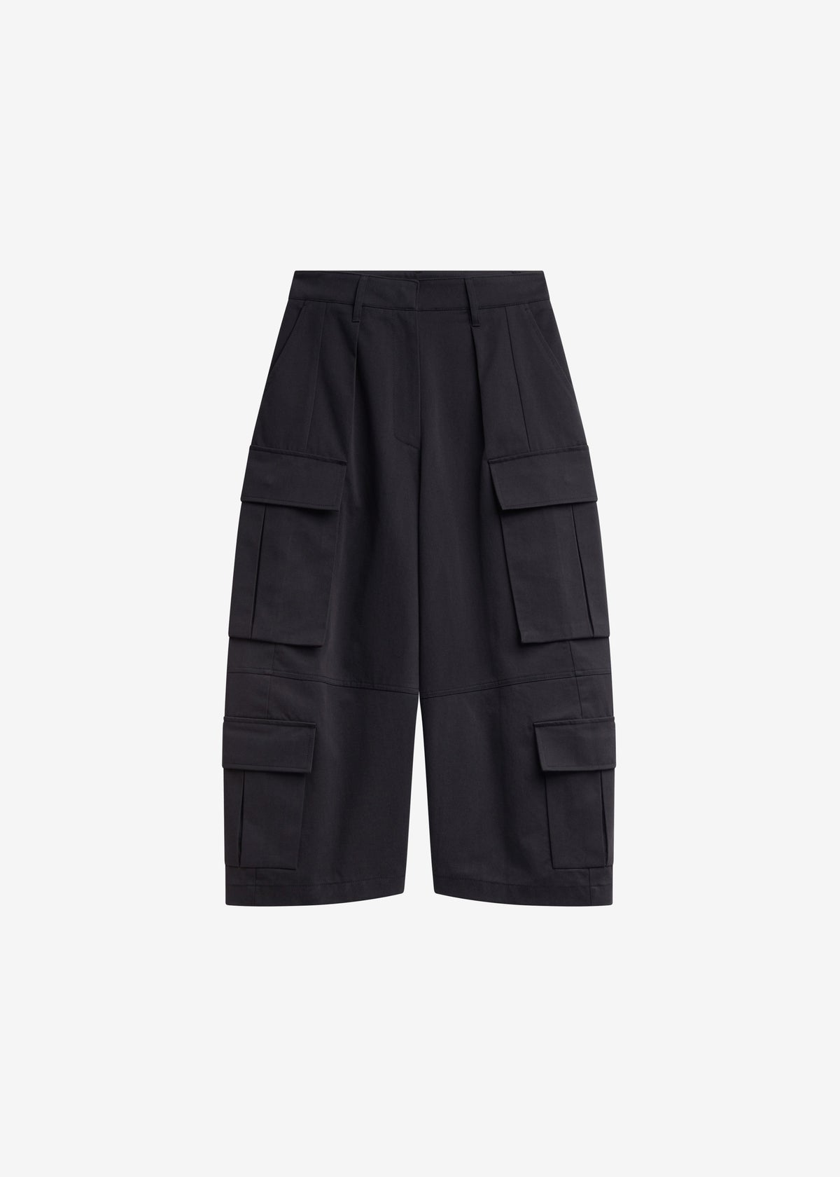 Villeron Cropped Cargo Pants - Dark Grey - 9