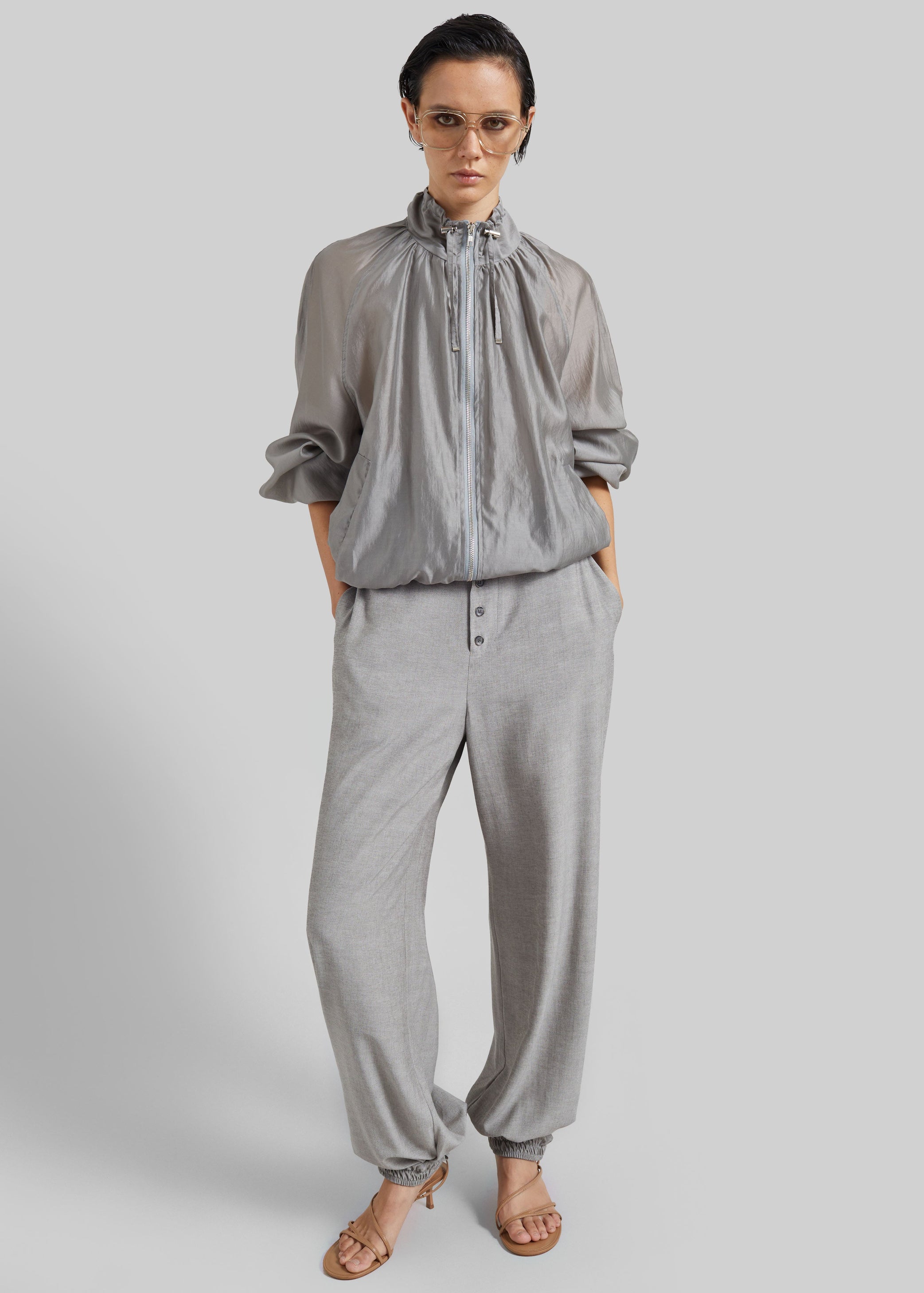 Shop the look image for Vimont Balloon Pants - Taupe Melange