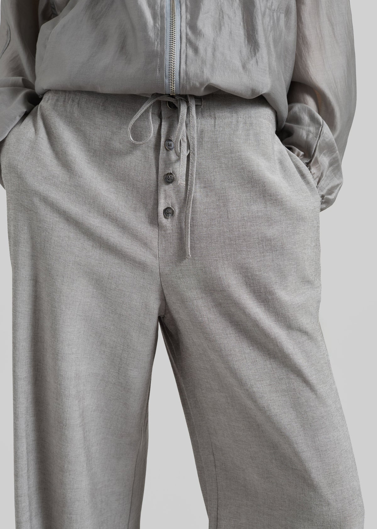 Vimont Balloon Pants - Taupe Melange - 6
