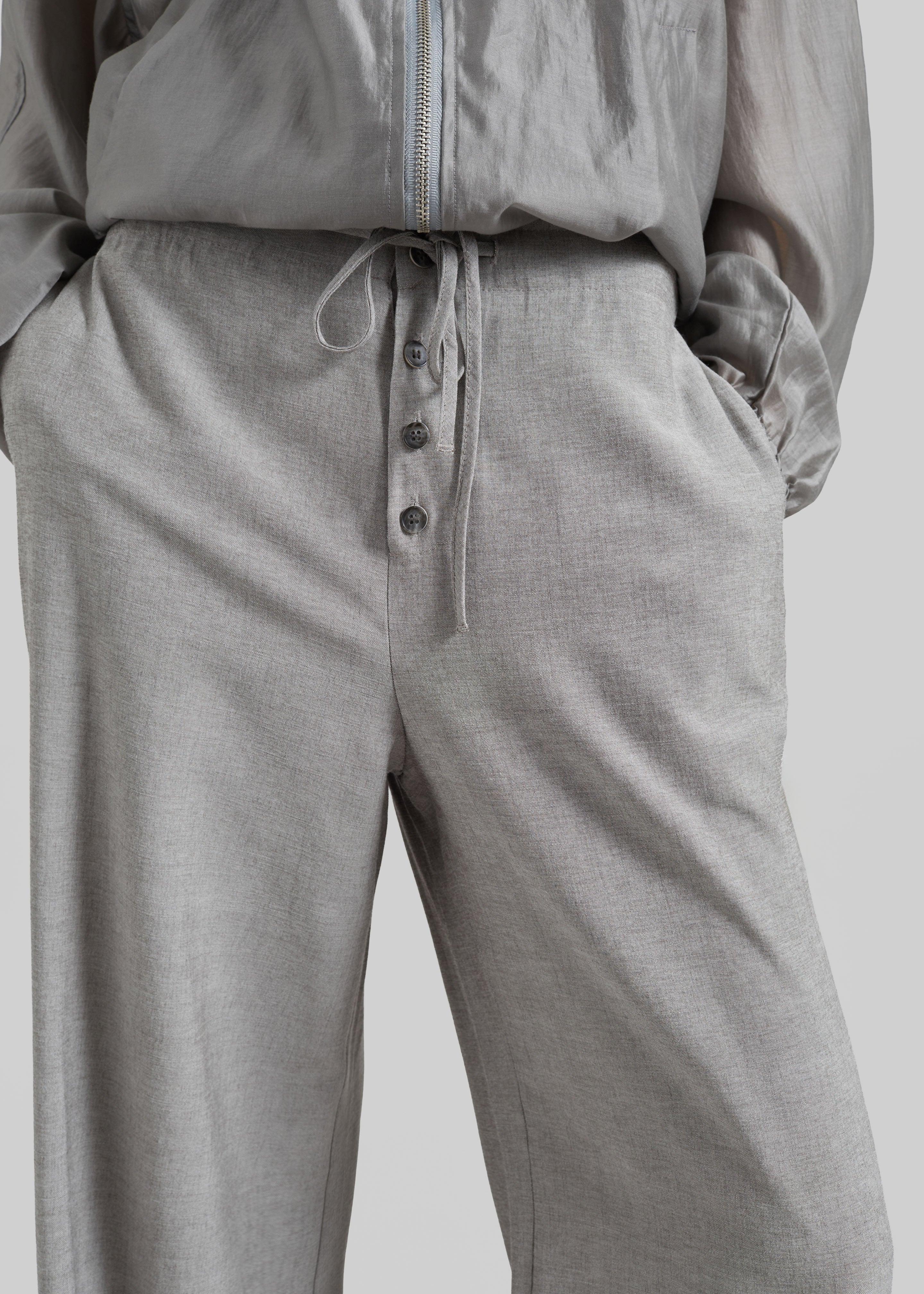 Vimont Balloon Pants - Taupe Melange - 6