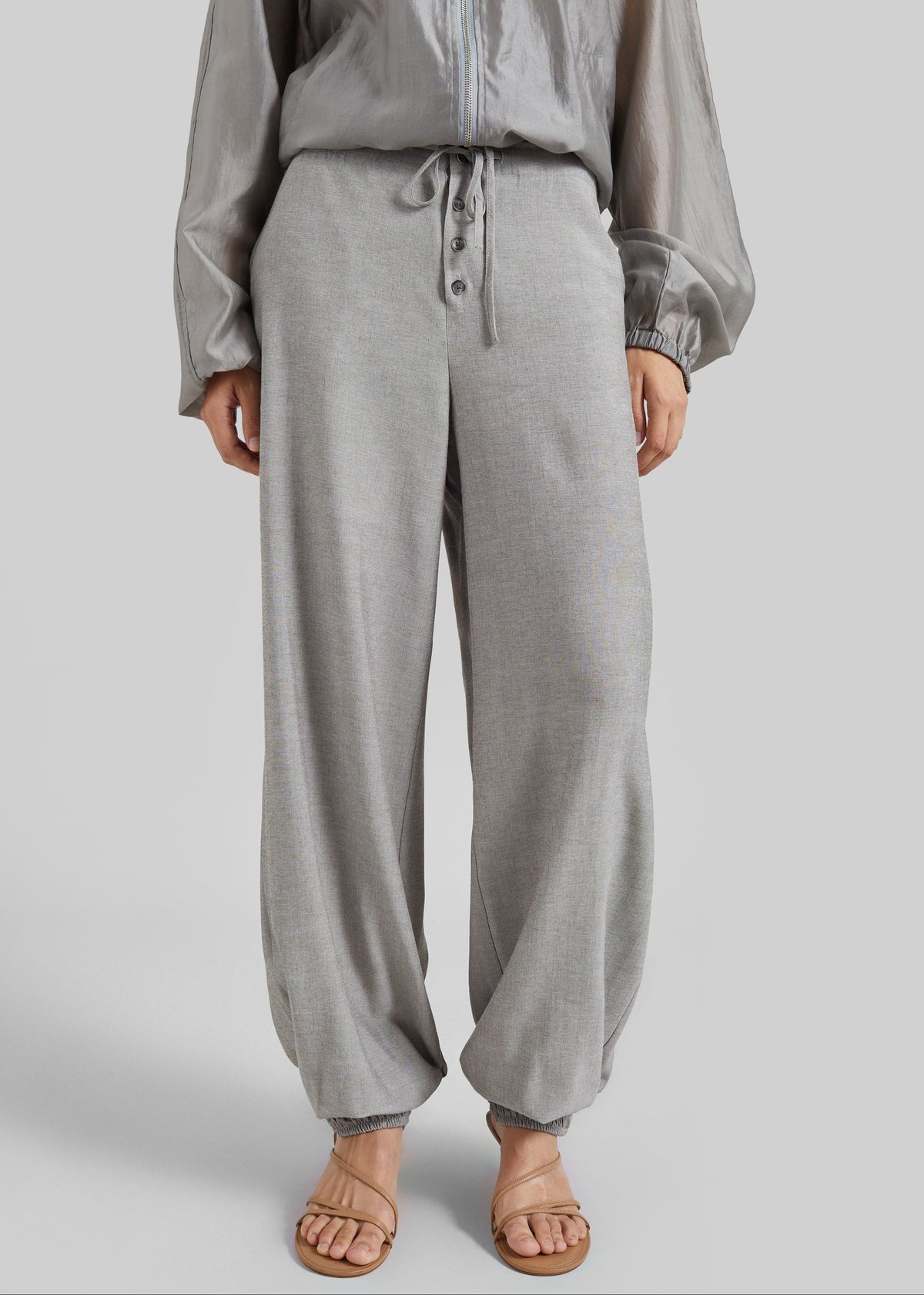 Vimont Balloon Pants - Taupe Melange - 2