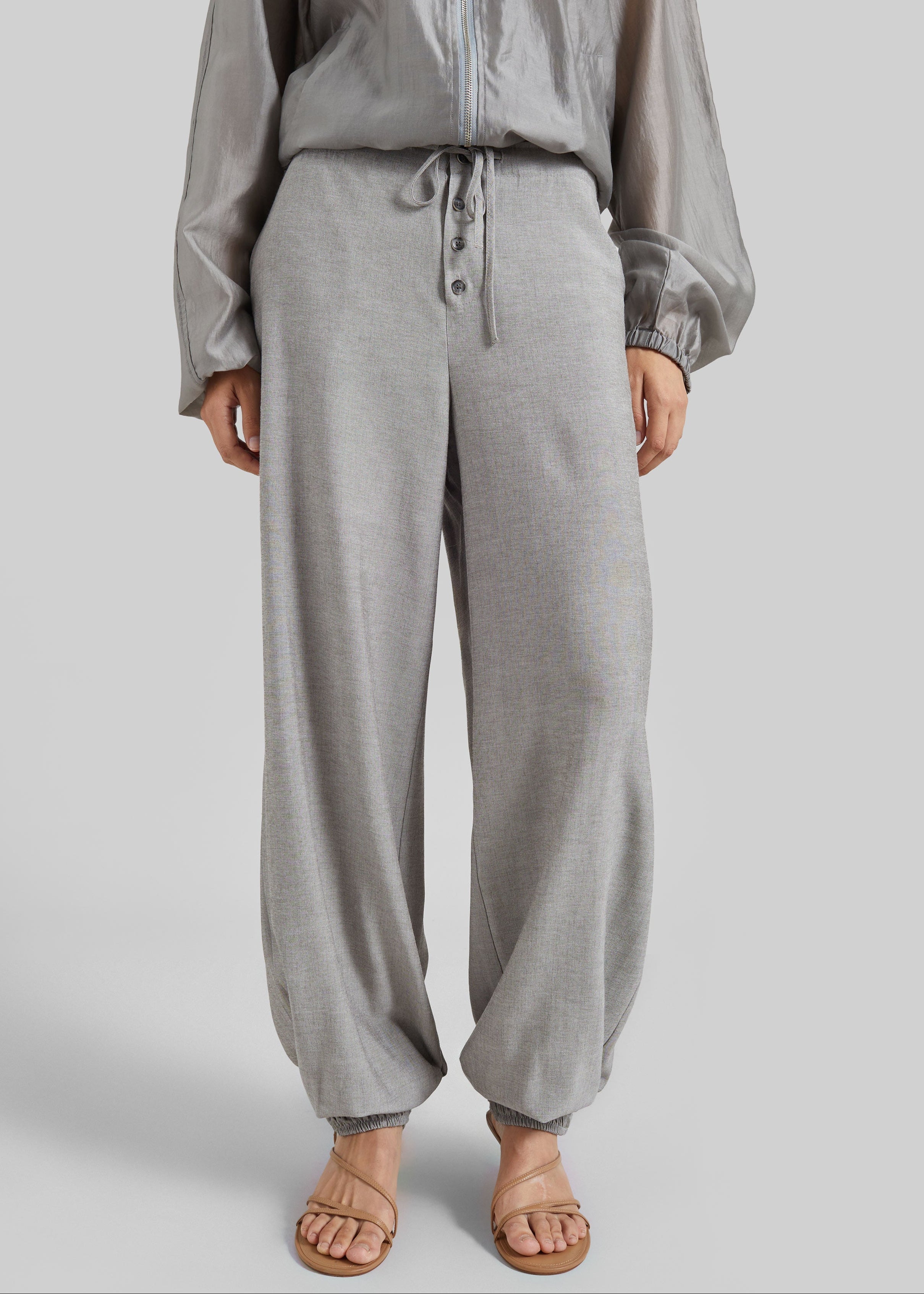 Vimont Balloon Pants - Taupe Melange - 2