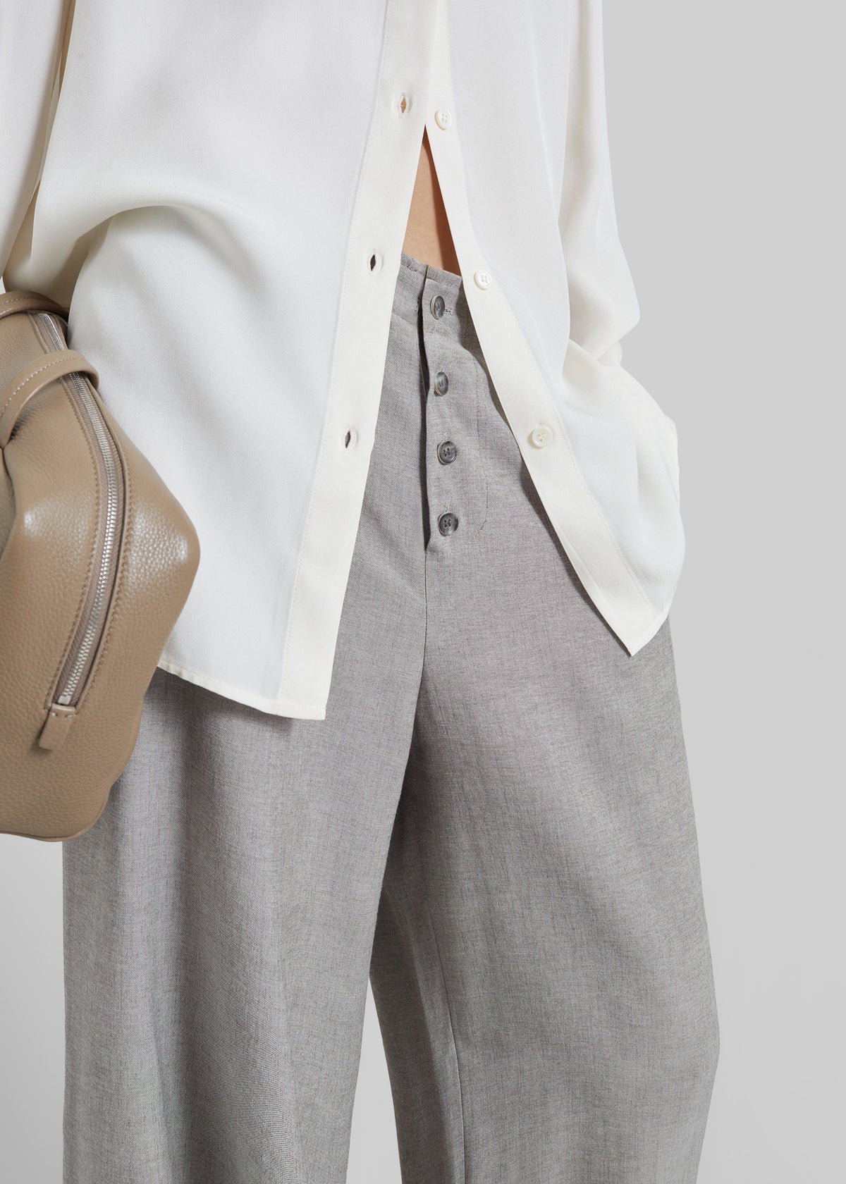 Vimont Balloon Pants - Taupe Melange - 4