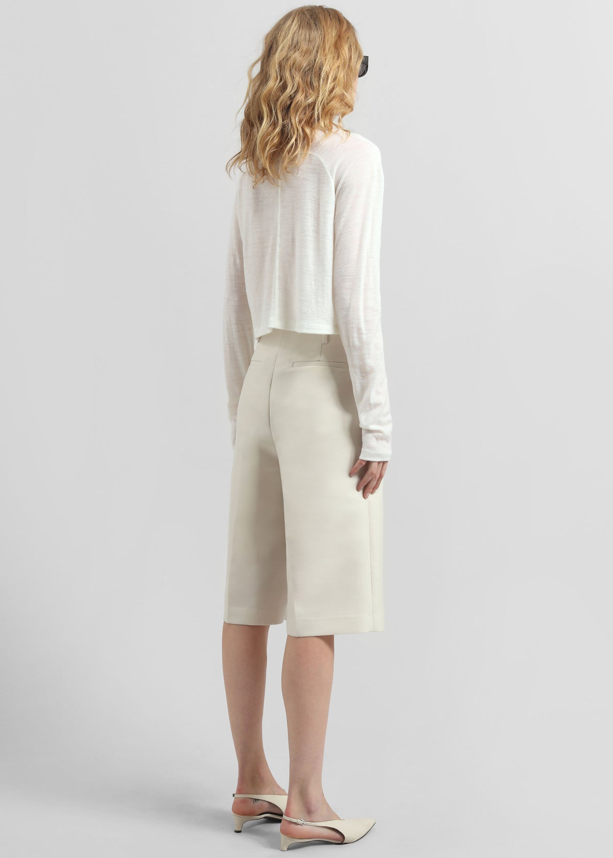 Vinni Thin Wool Cardigan - White - 7