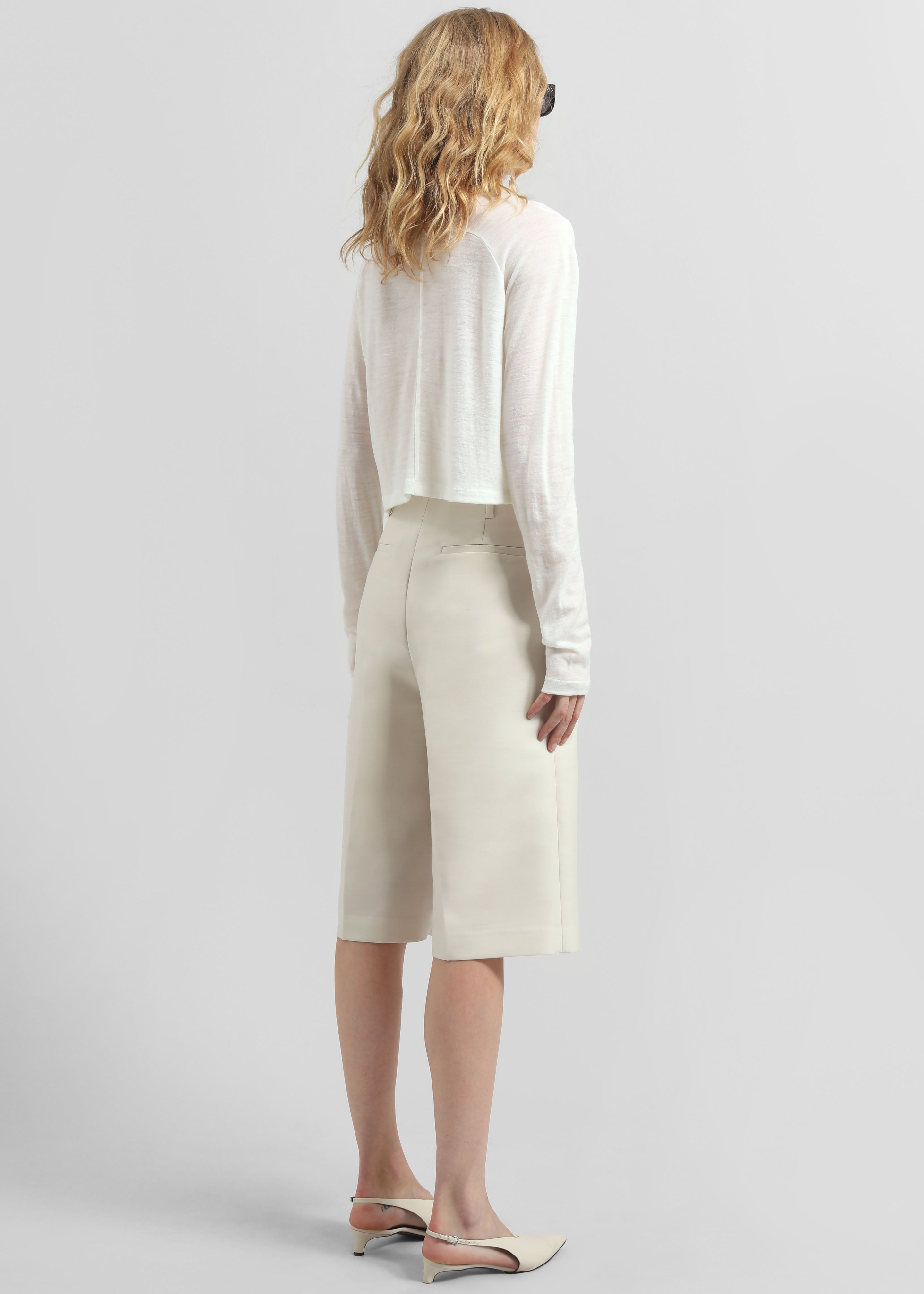 Vinni Thin Wool Cardigan - White - 7